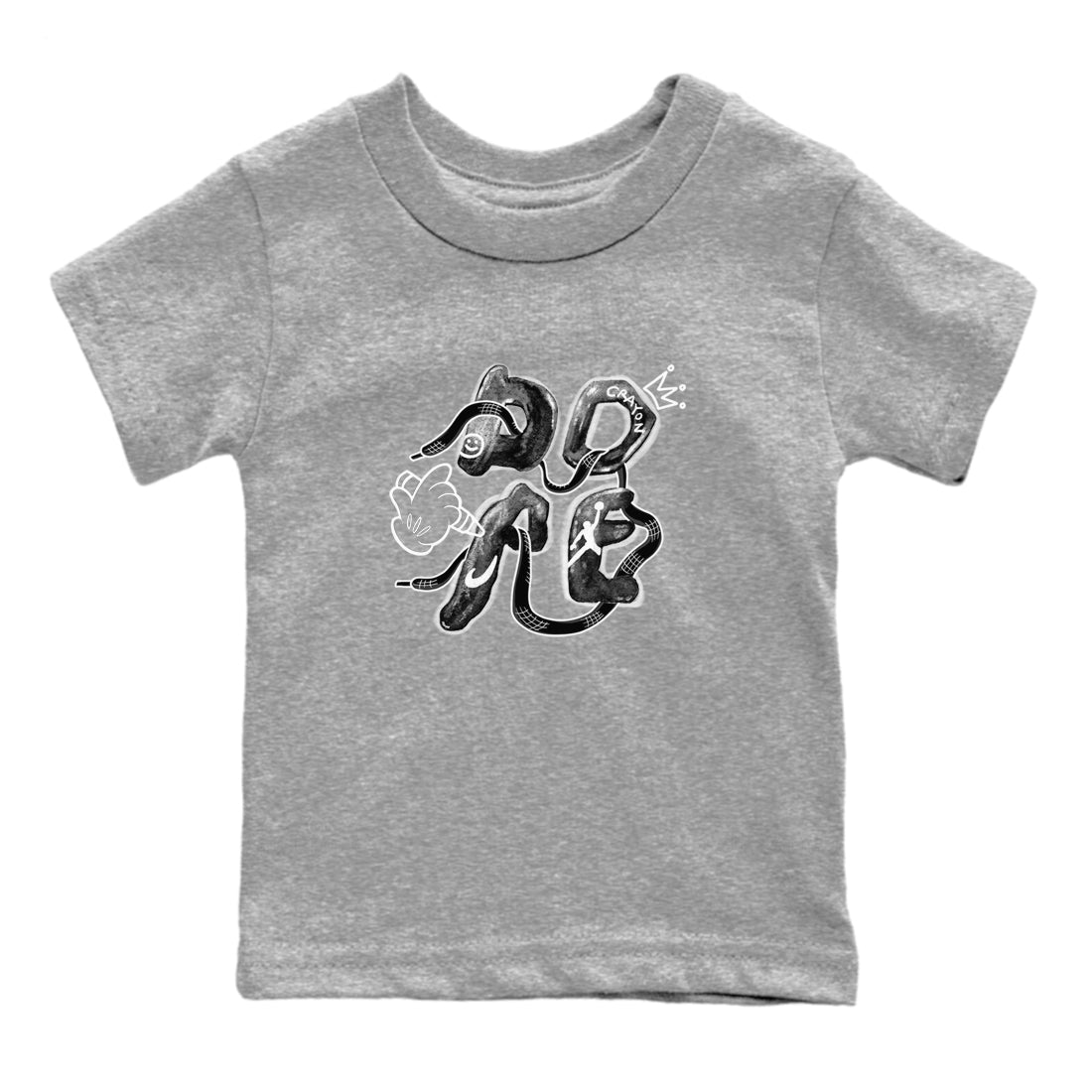Dope snkmatch Tees Kids - Air Jordan 1 Wolf Grey