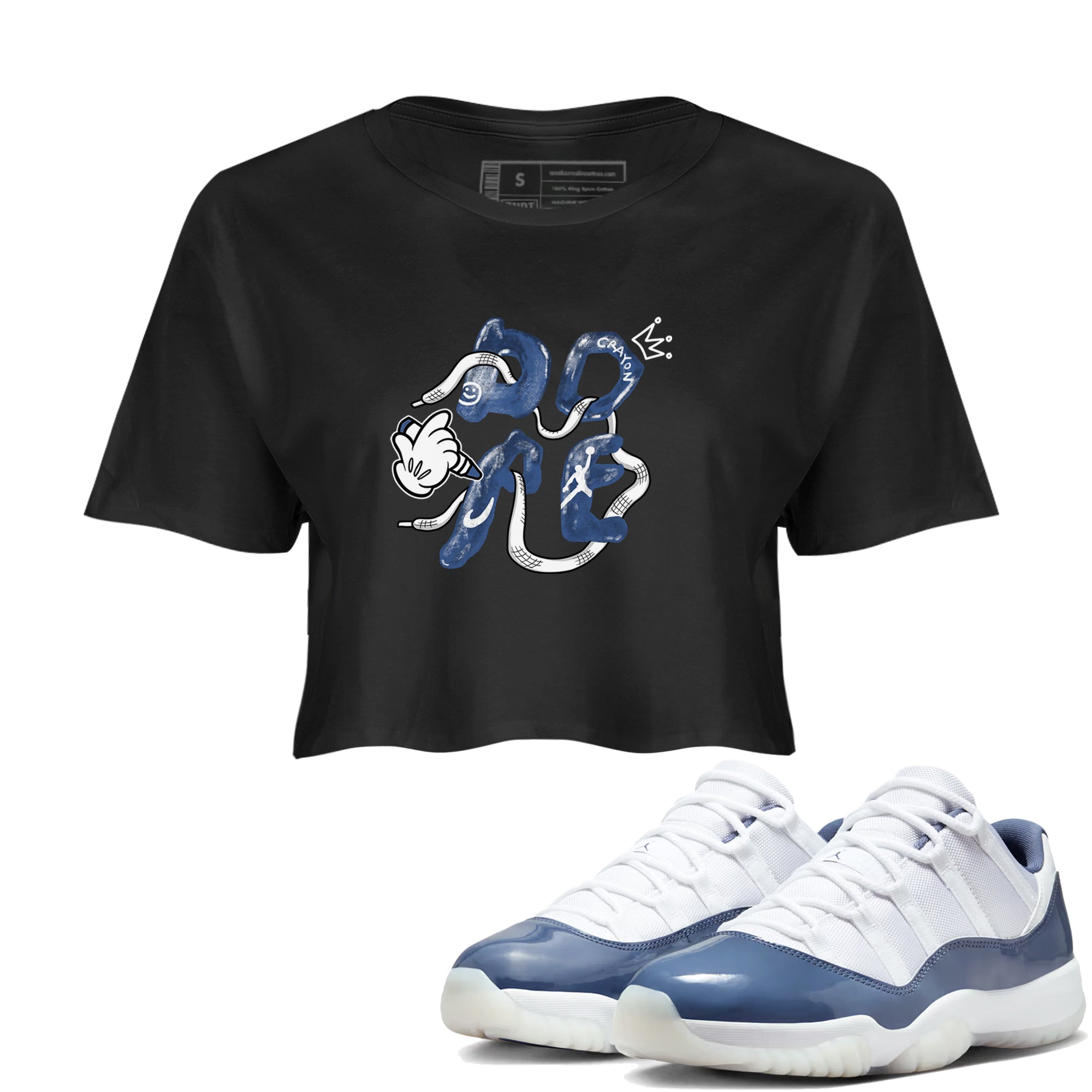 Dope snkmatch Women's Top - Air Jordan 11 Diffused Blue