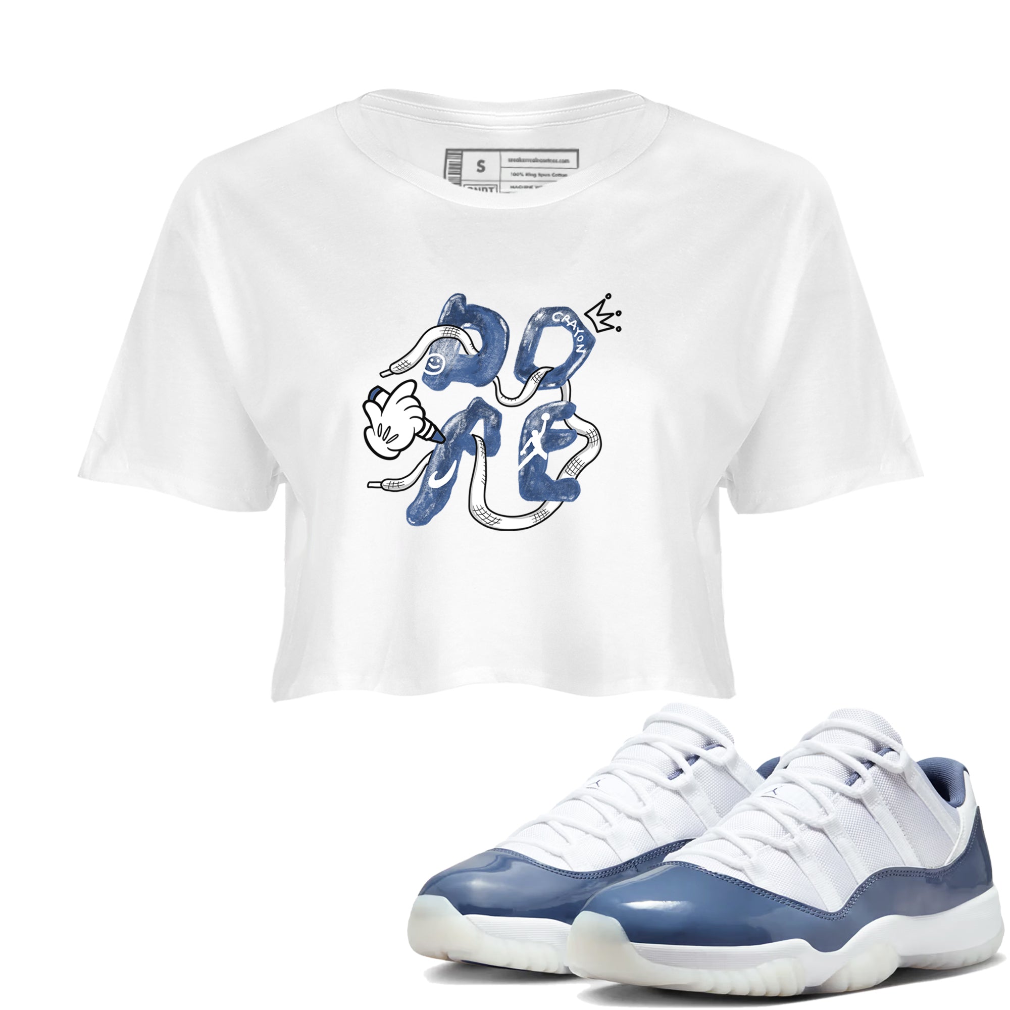 Dope snkmatch Women's Top - Air Jordan 11 Diffused Blue