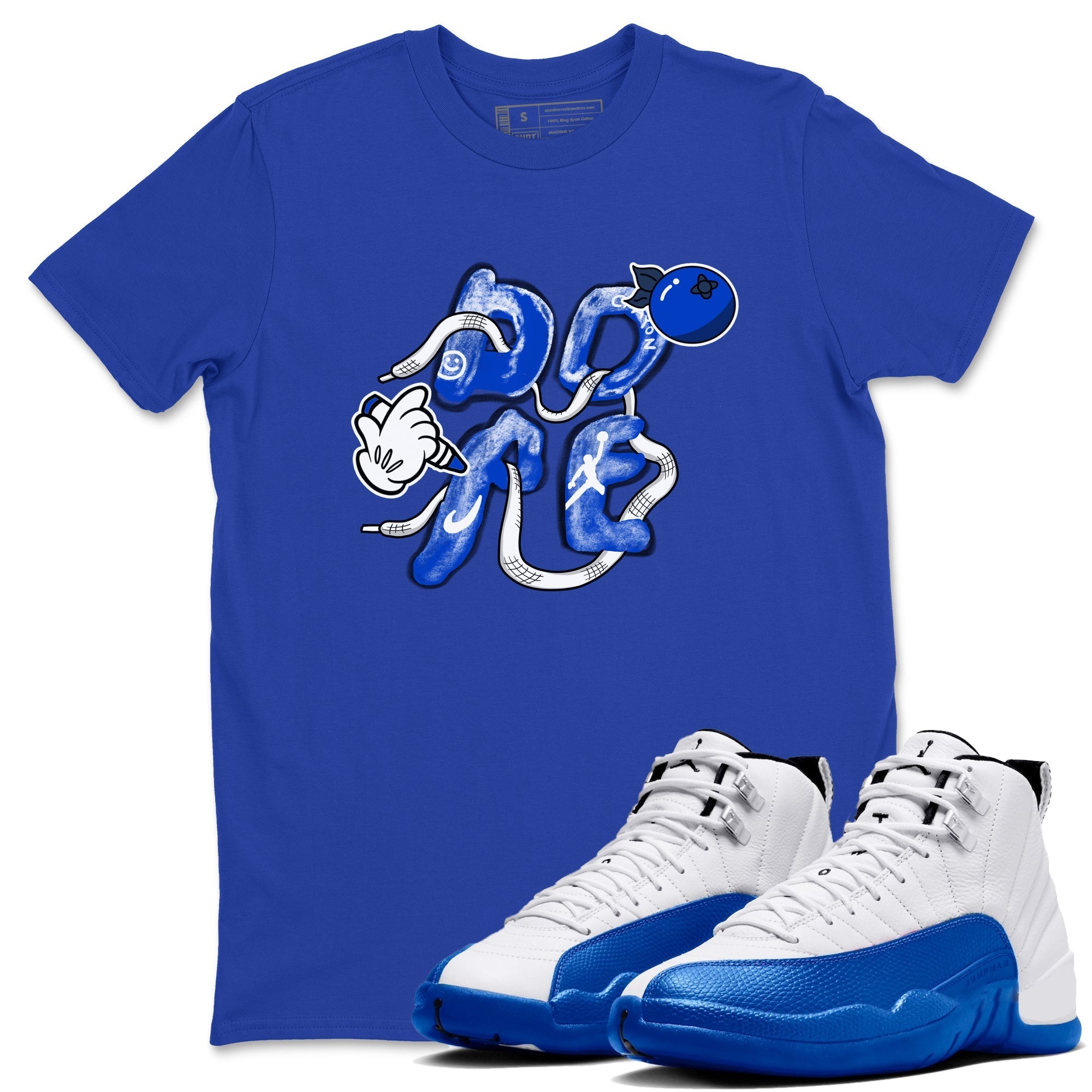 Dope snkmatch Tees - Air Jordan 12 Blueberry
