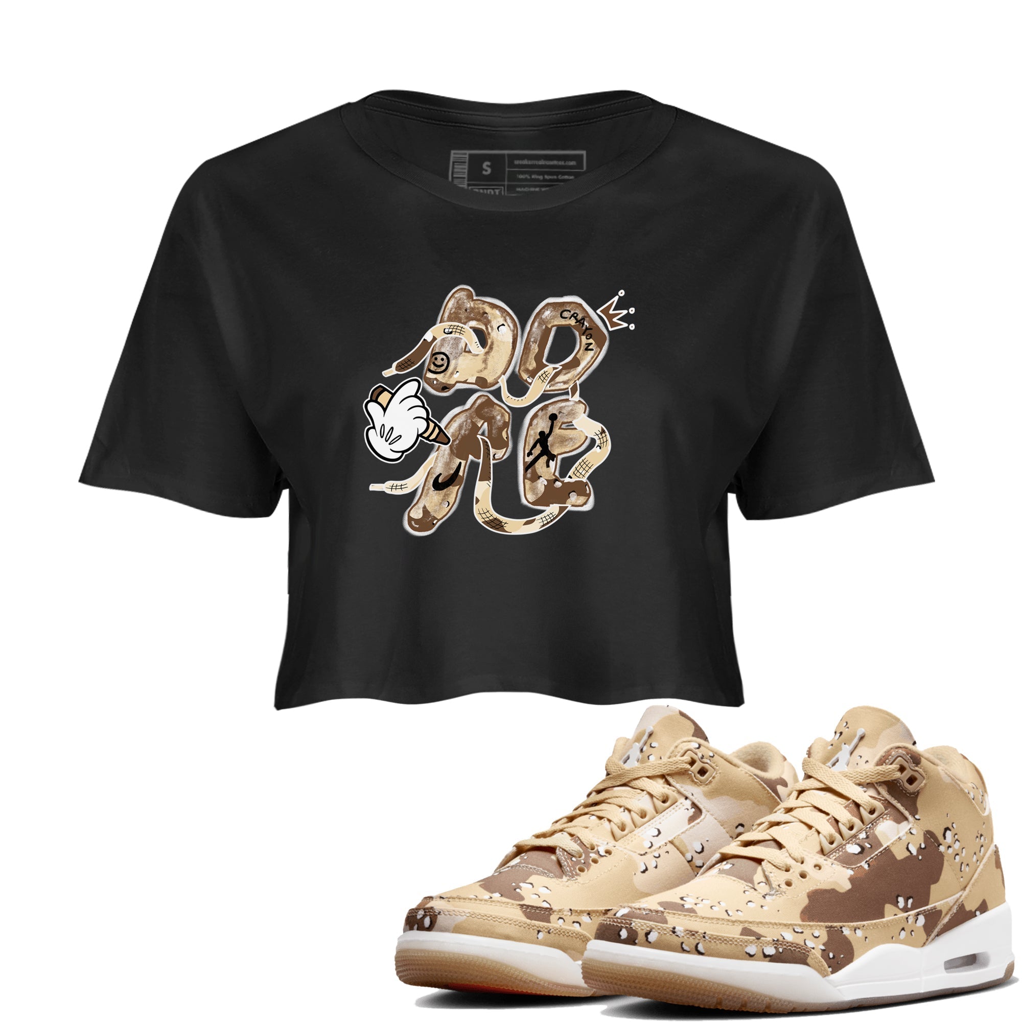 Dope snkmatch Women's Top - Air Jordan 3 Desert Camo