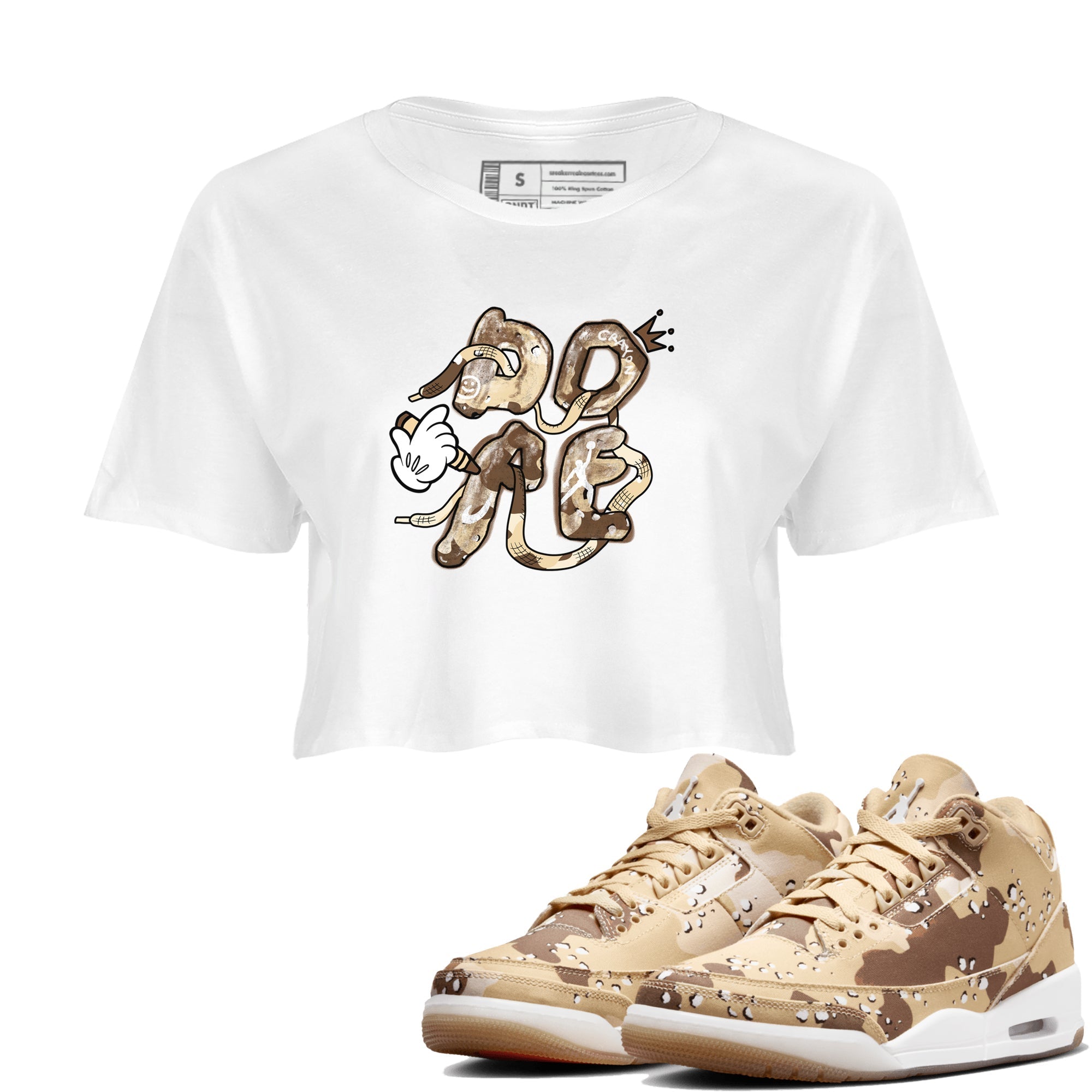 Dope snkmatch Women's Top - Air Jordan 3 Desert Camo