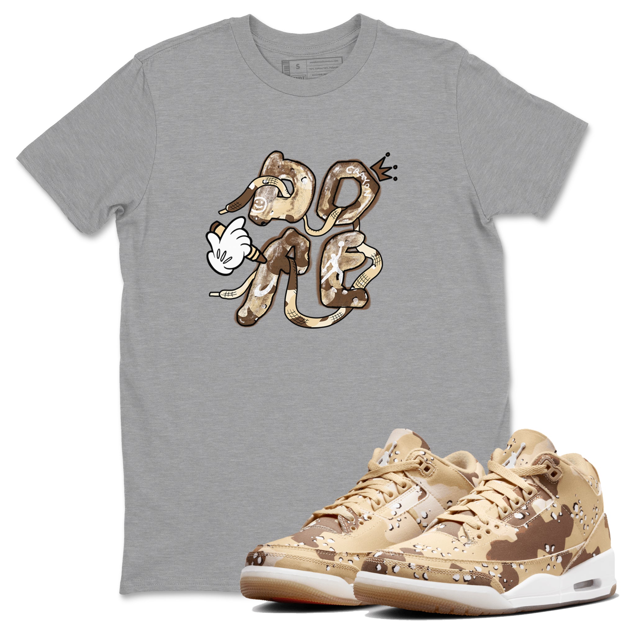 Dope snkmatch Tees - Air Jordan 3 Desert Camo