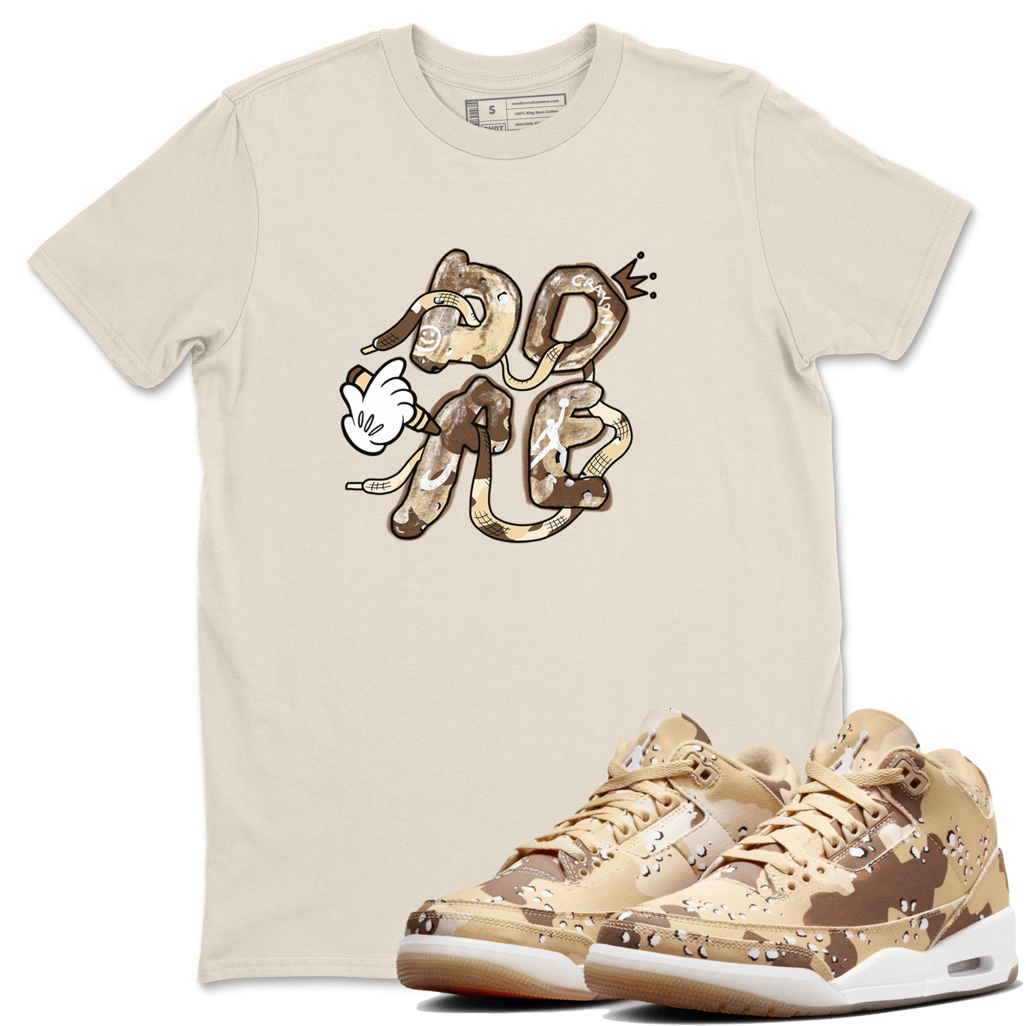 Dope snkmatch Tees - Air Jordan 3 Desert Camo
