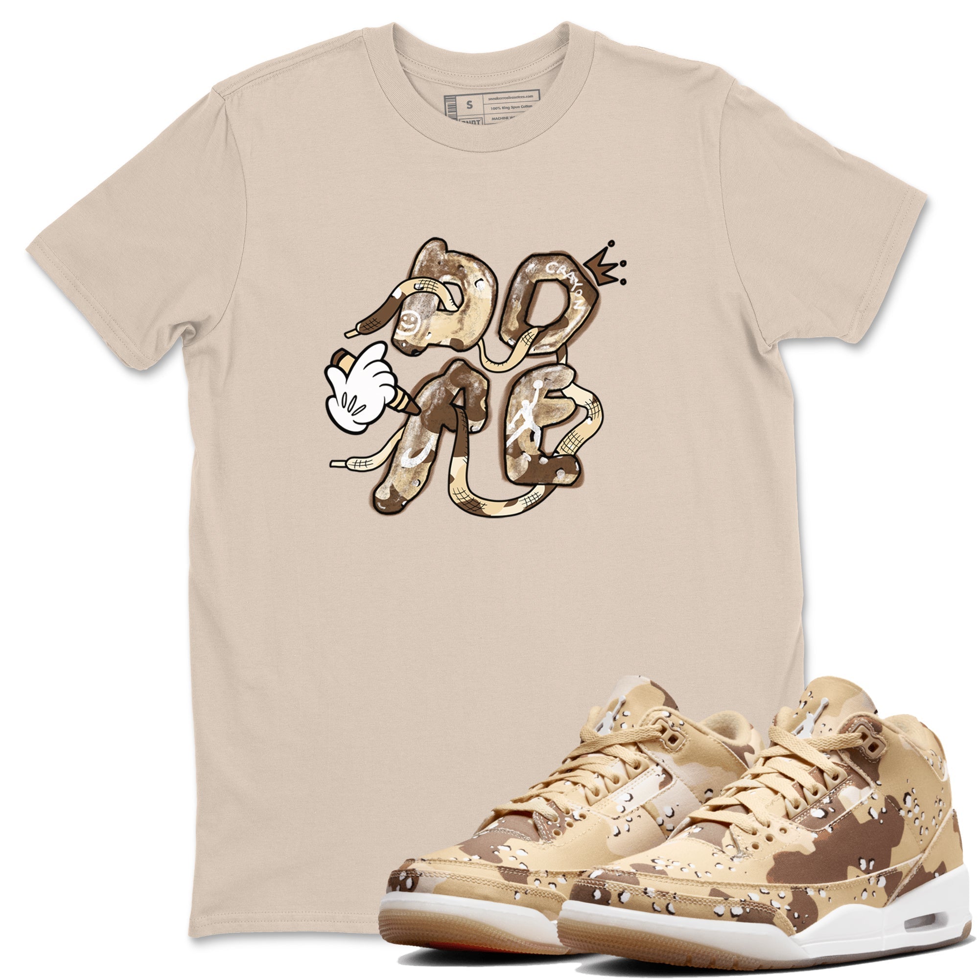 Dope snkmatch Tees - Air Jordan 3 Desert Camo