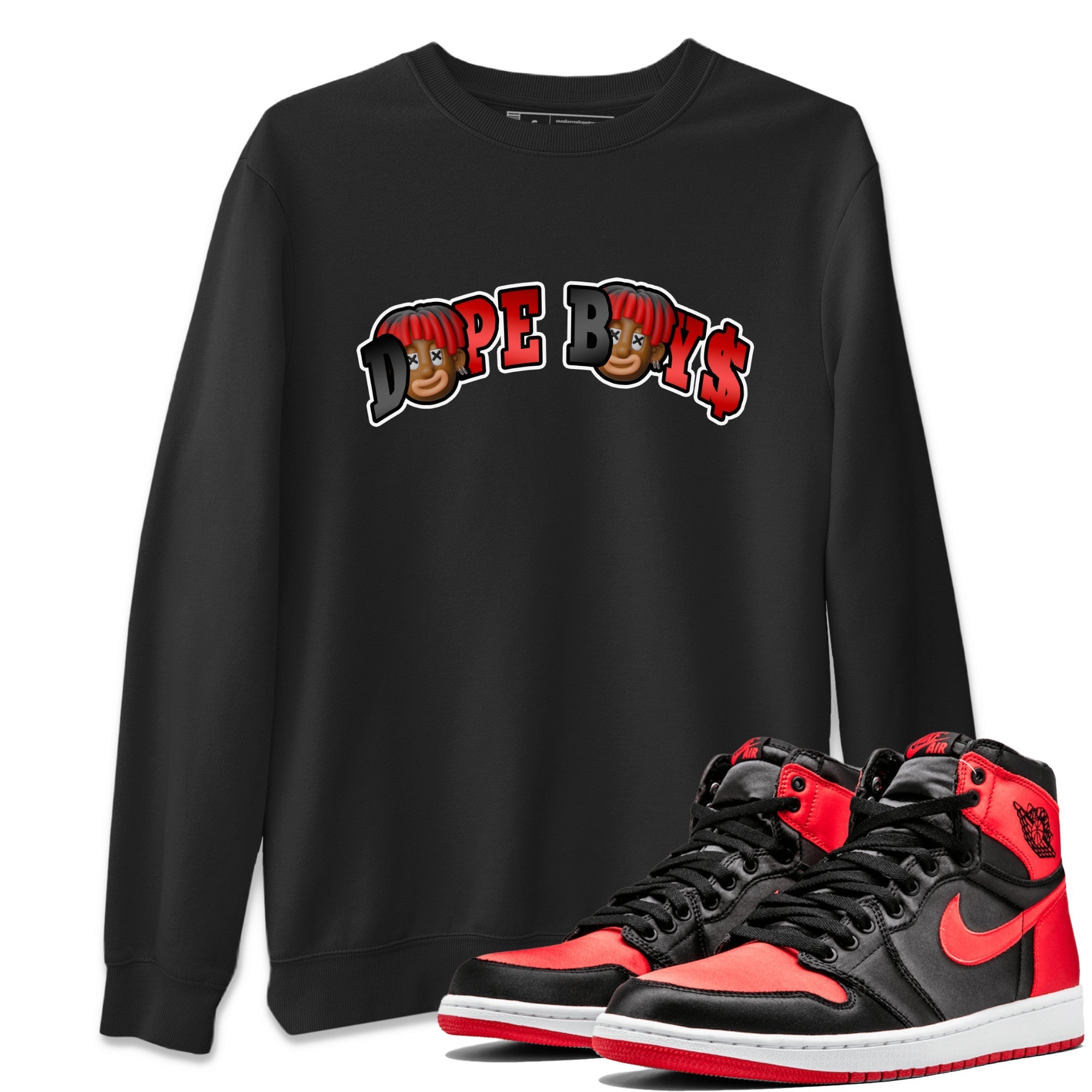 Dope Boys Unisex Tops - Air Jordan 1 Satin Bred