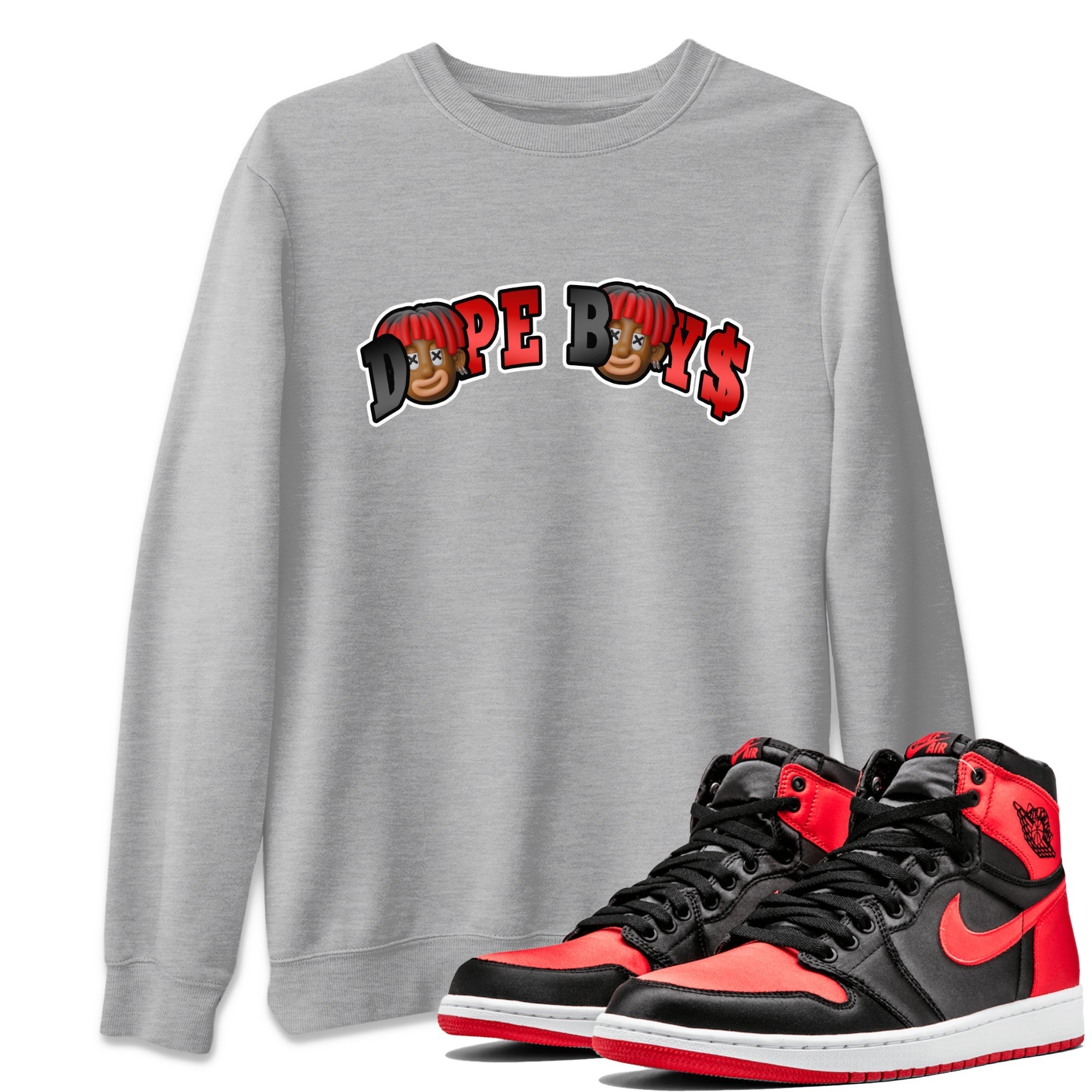 Dope Boys Unisex Tops - Air Jordan 1 Satin Bred