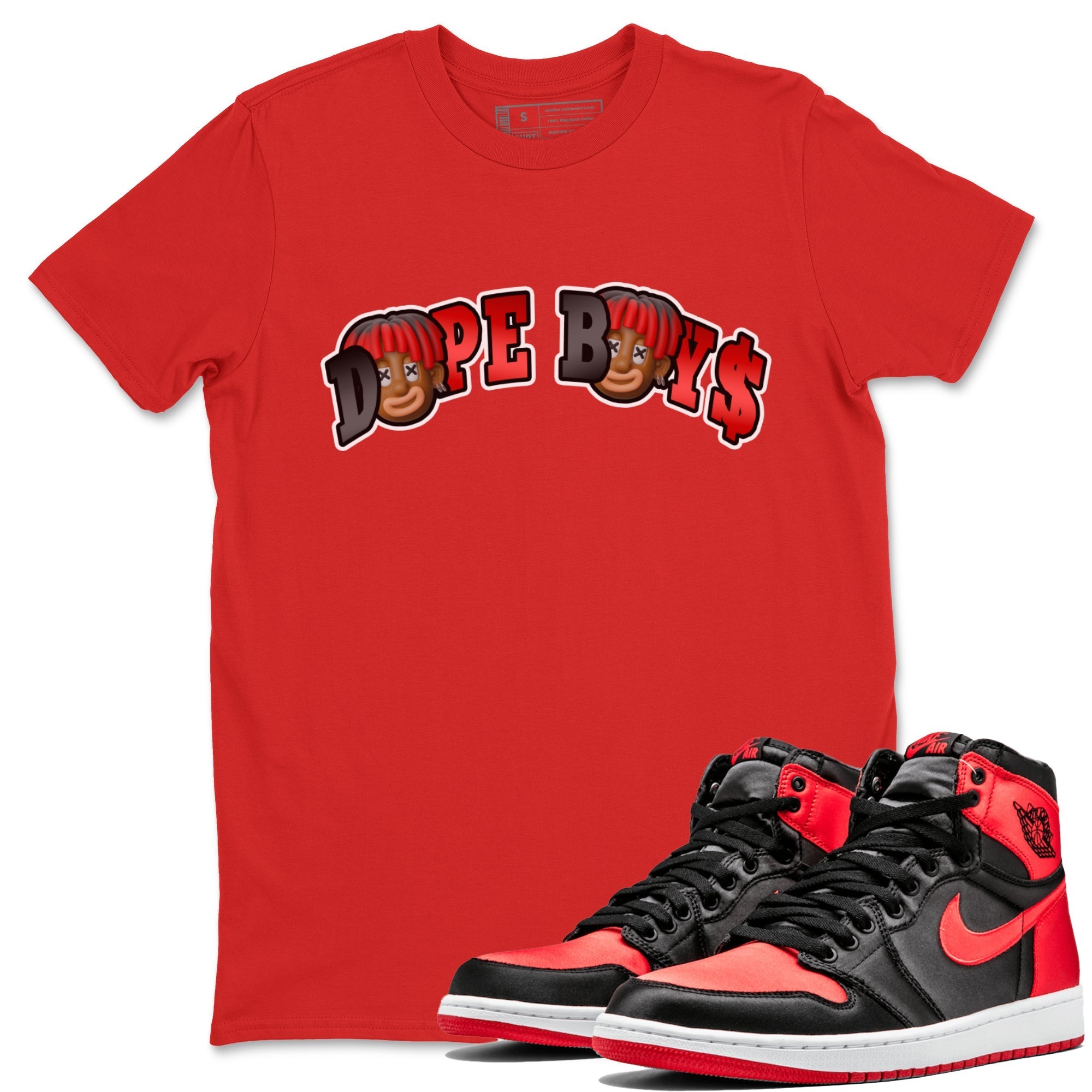 Dope Boys Unisex Tops - Air Jordan 1 Satin Bred