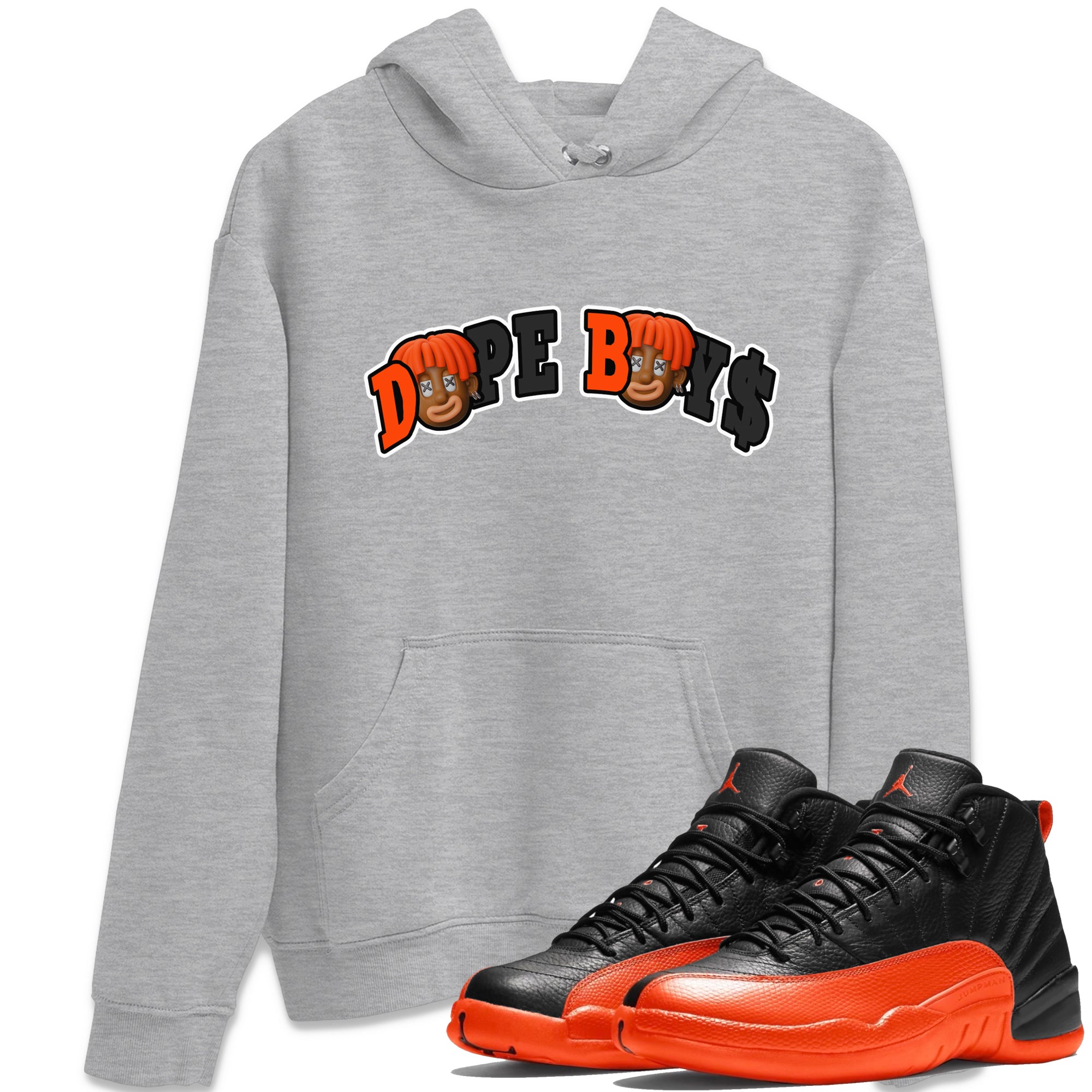 Dope Boys Unisex Tops - Air Jordan 12 Brilliant Orange