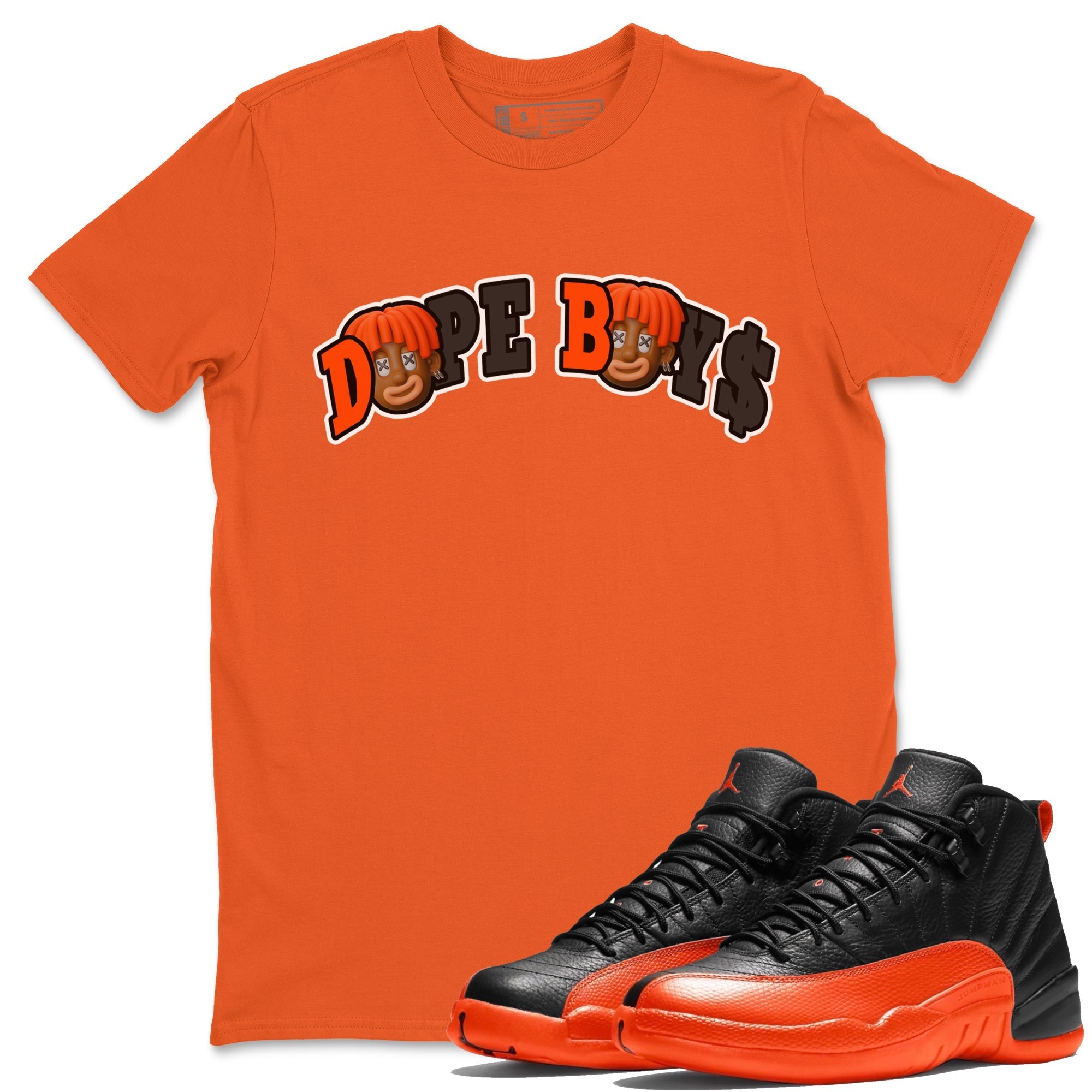 Dope Boys Unisex Tops - Air Jordan 12 Brilliant Orange