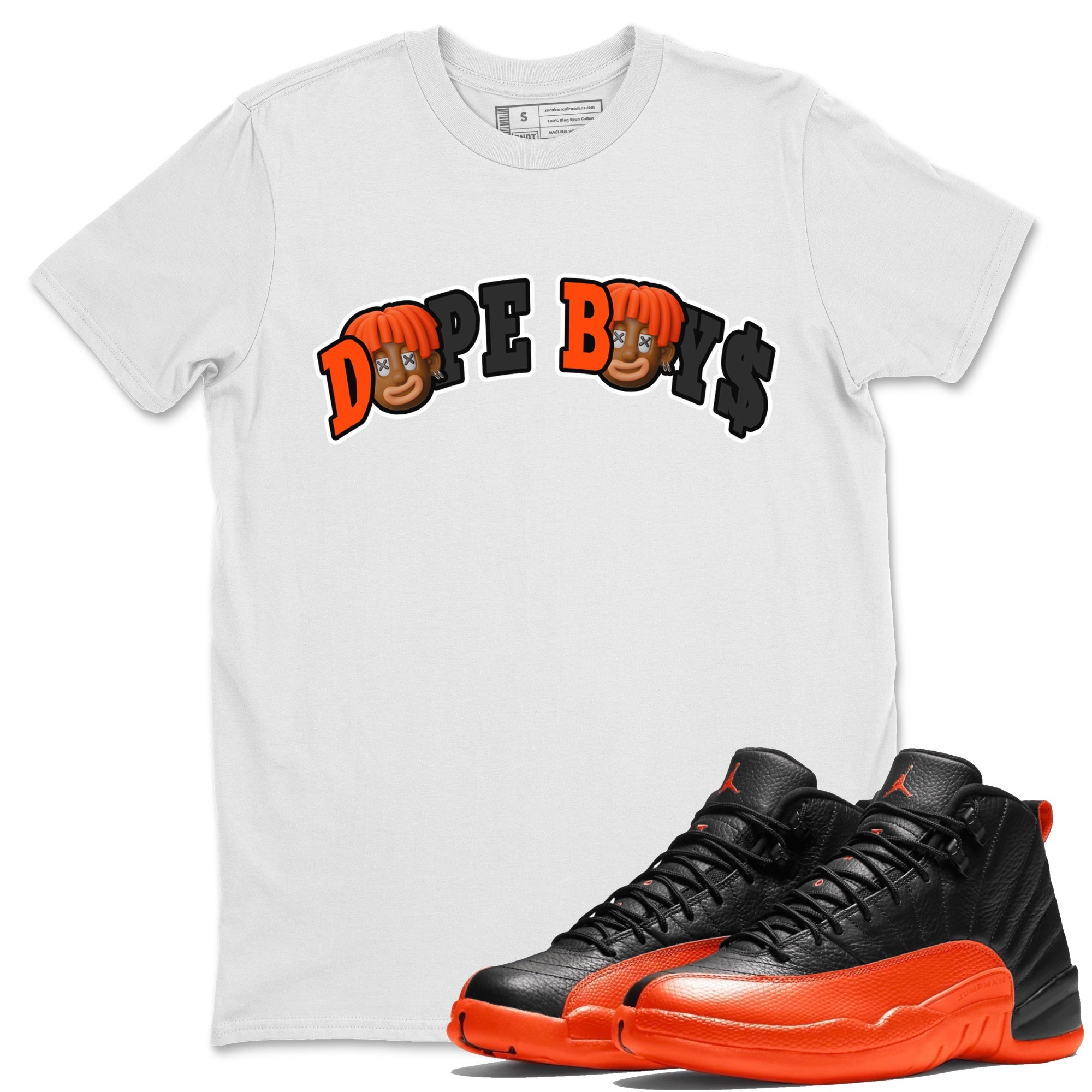 Dope Boys Unisex Tops - Air Jordan 12 Brilliant Orange
