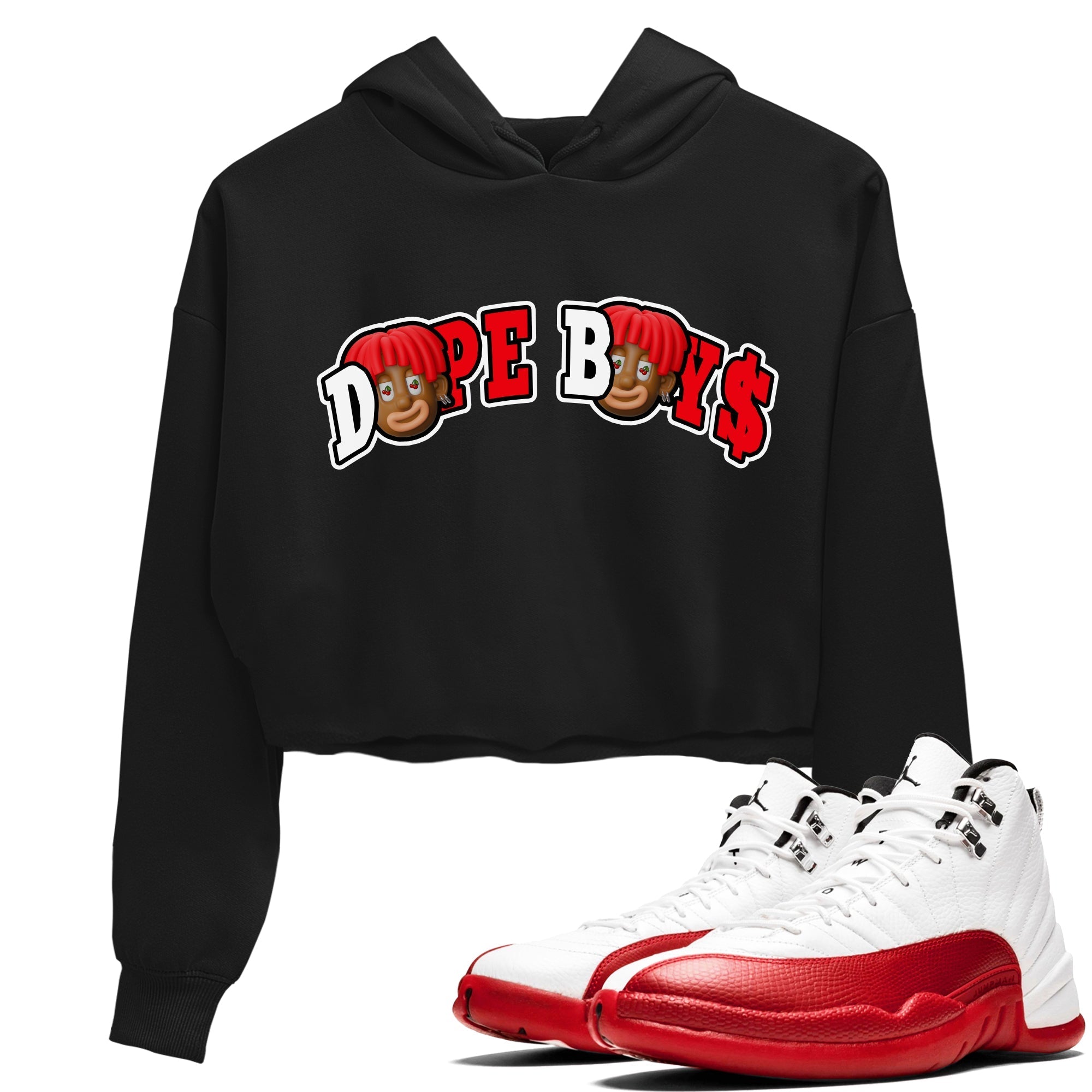 Dope Boys Women's Tops - Air Jordan 12 Cherry