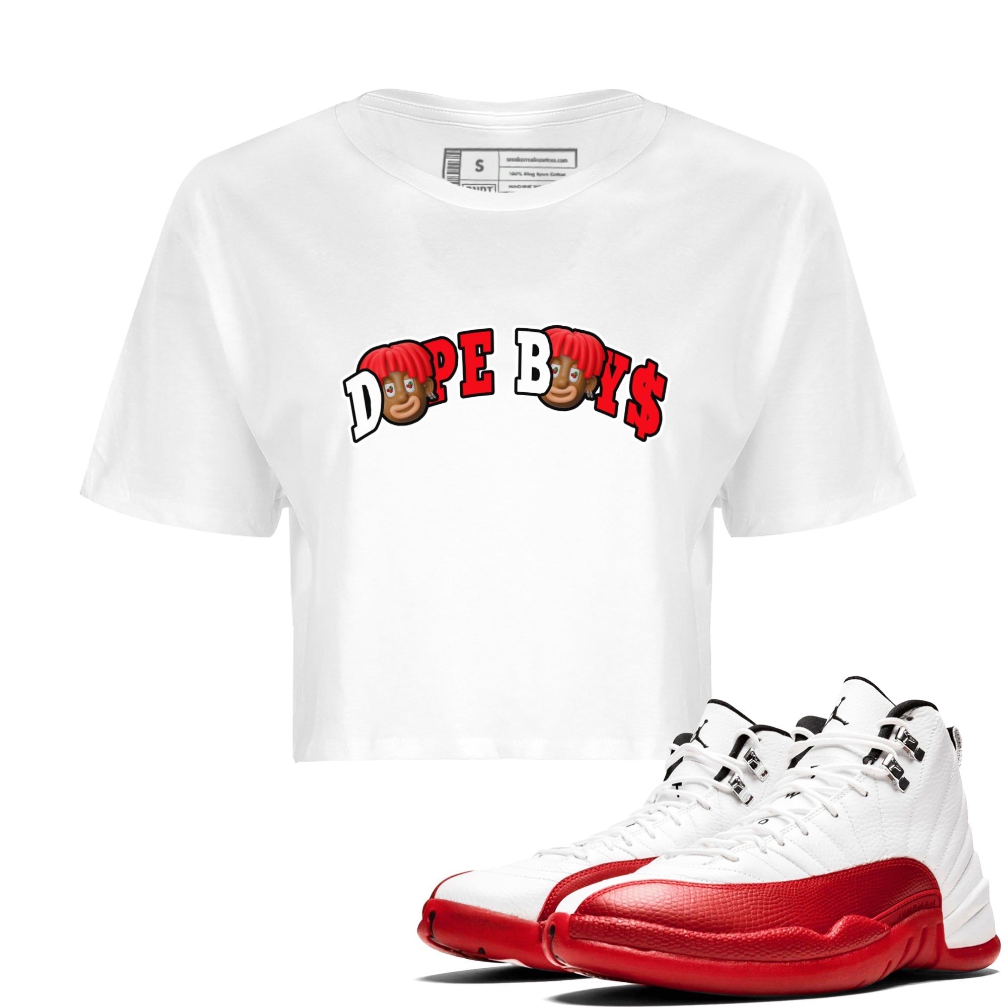 Dope Boys Women's Tops - Air Jordan 12 Cherry