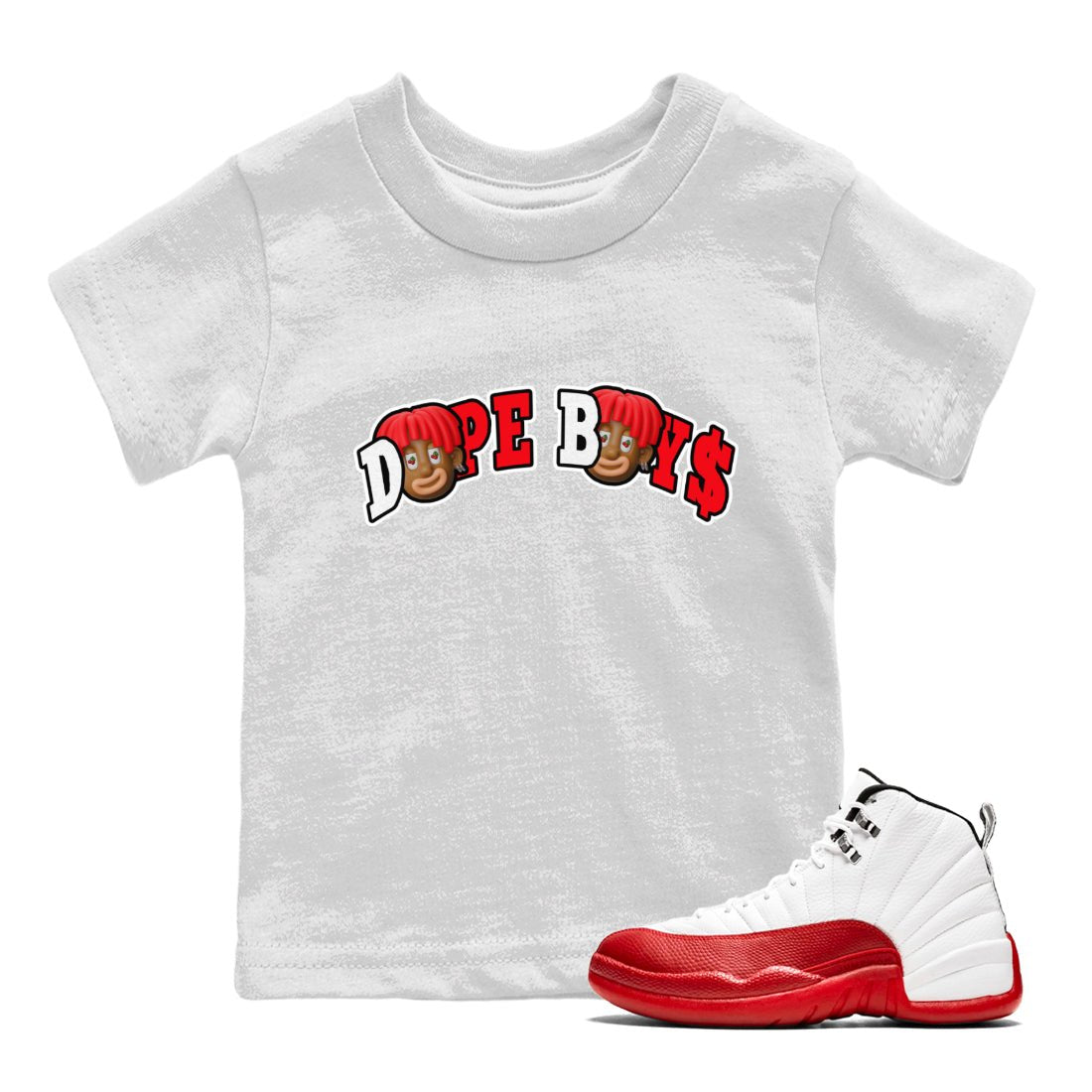 Dope Boys Kids Tops - Air Jordan 12 Cherry