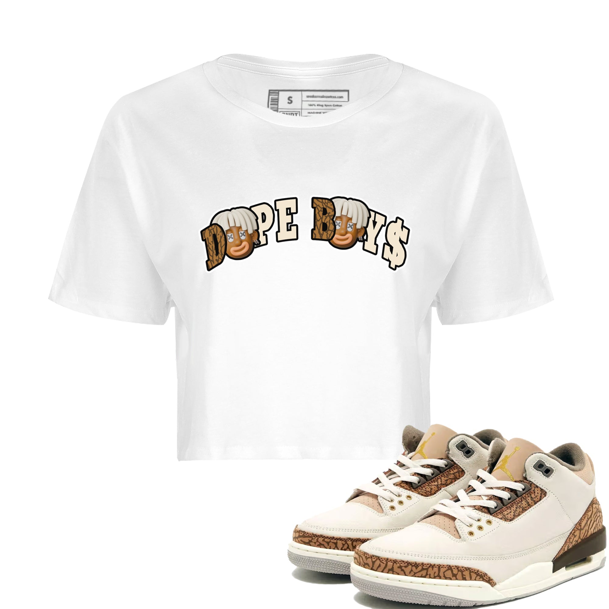 Dope Boys Women's Tops - Air Jordan 3 Palomino