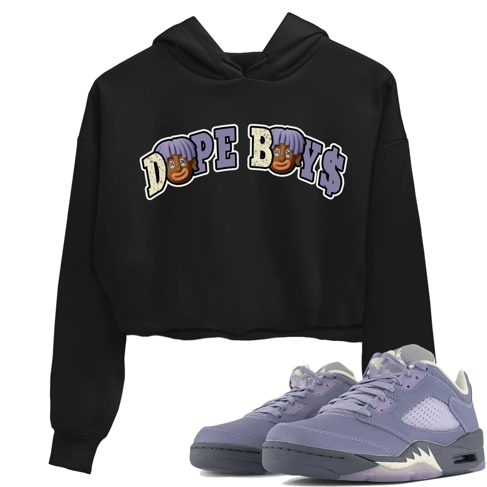 Dope Boys Women's Tops - Air Jordan 5 Indigo Haze