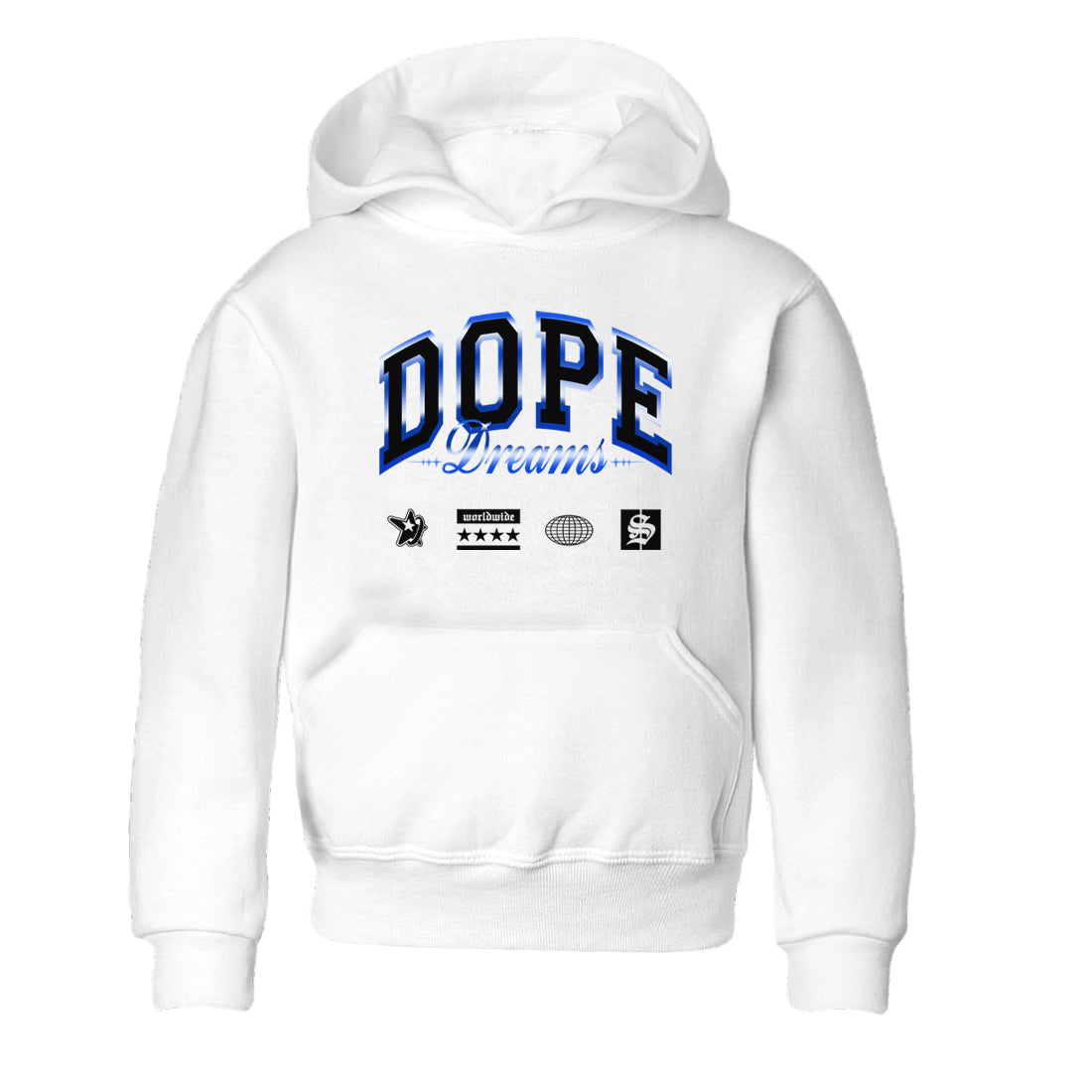 Dope Dreams snkmatch Tees Kids - Air Foamposite One Royal