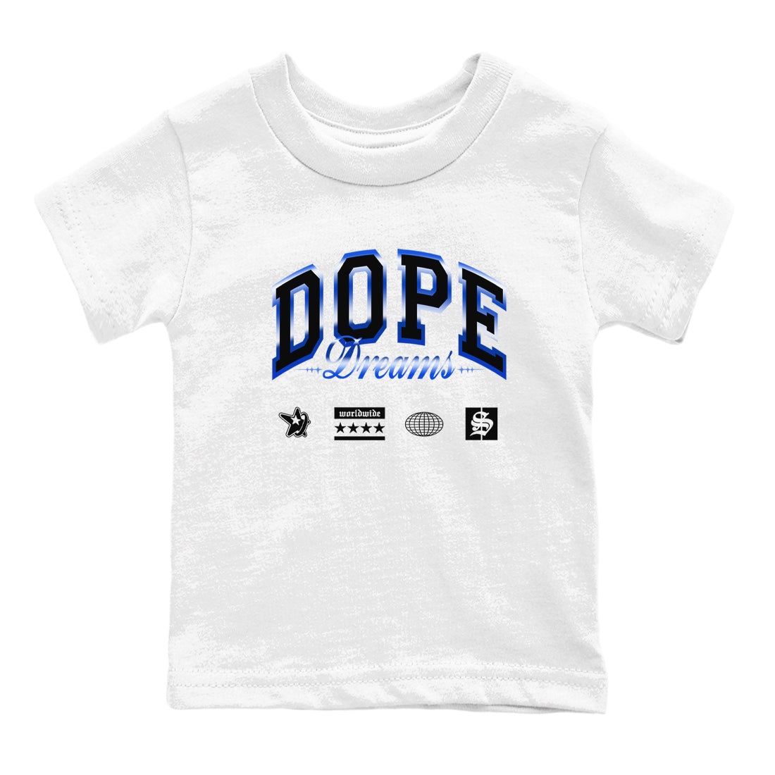 Dope Dreams snkmatch Tees Kids - Air Foamposite One Royal