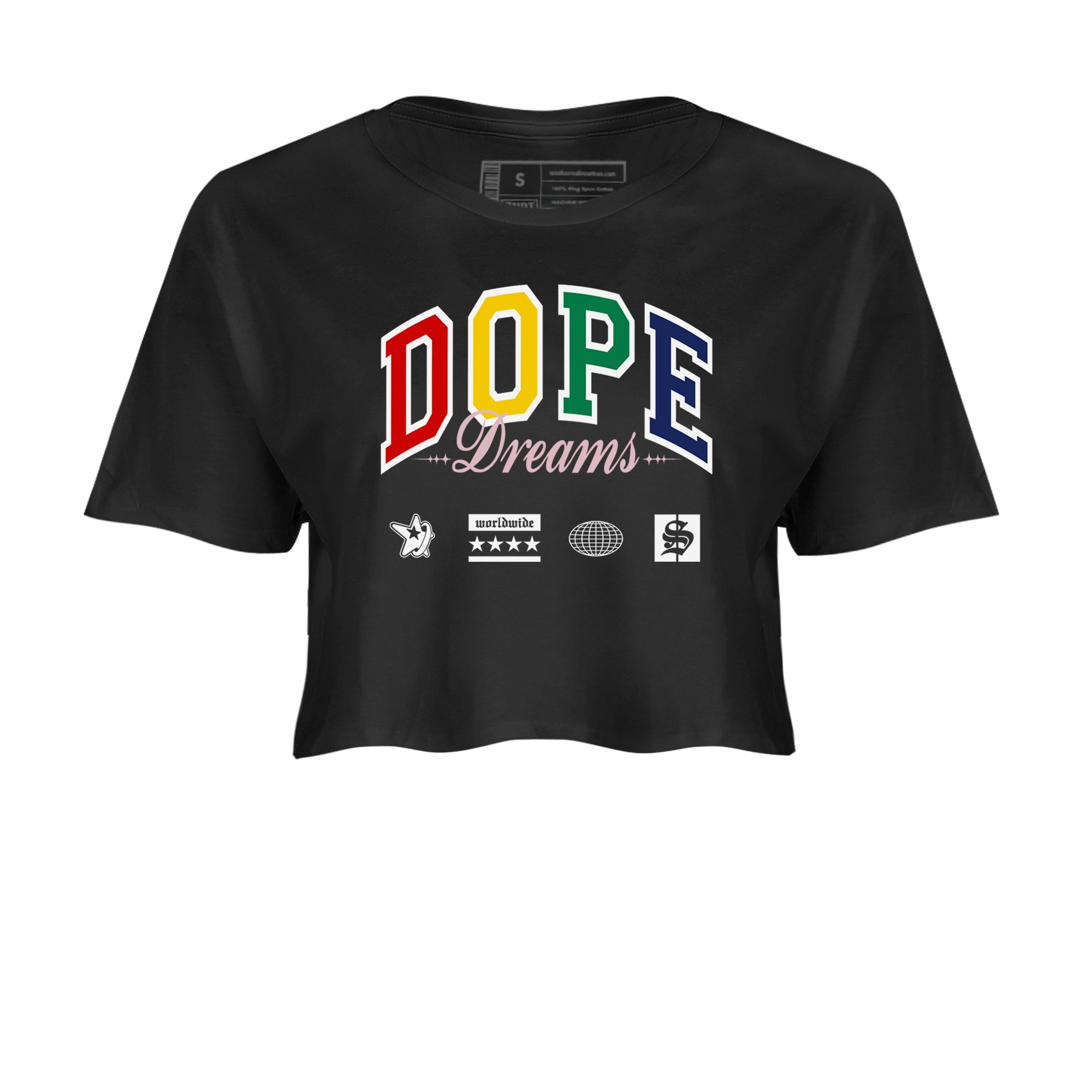 Dope Dreams snkmatch Women's Top - Air Force 3 Blue Void and Tour Yellow