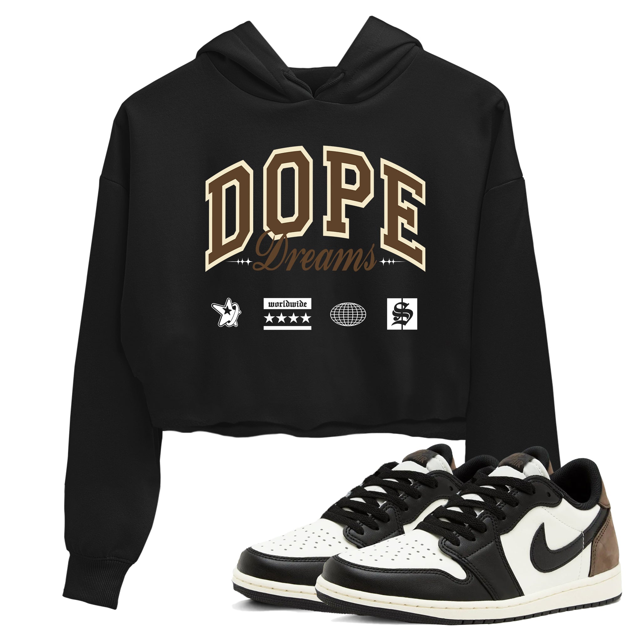Dope Dreams snkmatch Women's Top - Air Jordan 1 Mocha