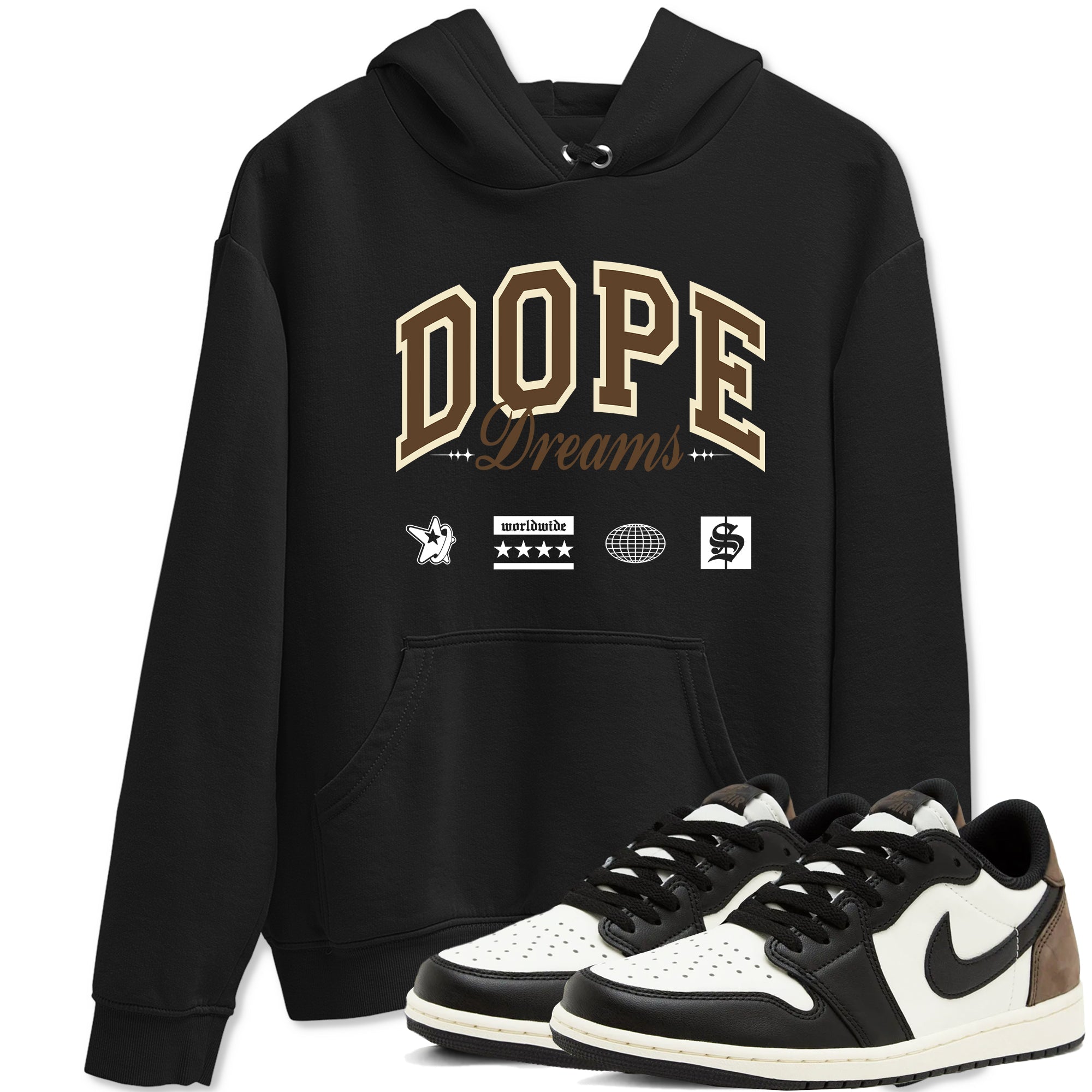 Dope Dreams snkmatch Tees - Air Jordan 1 Mocha