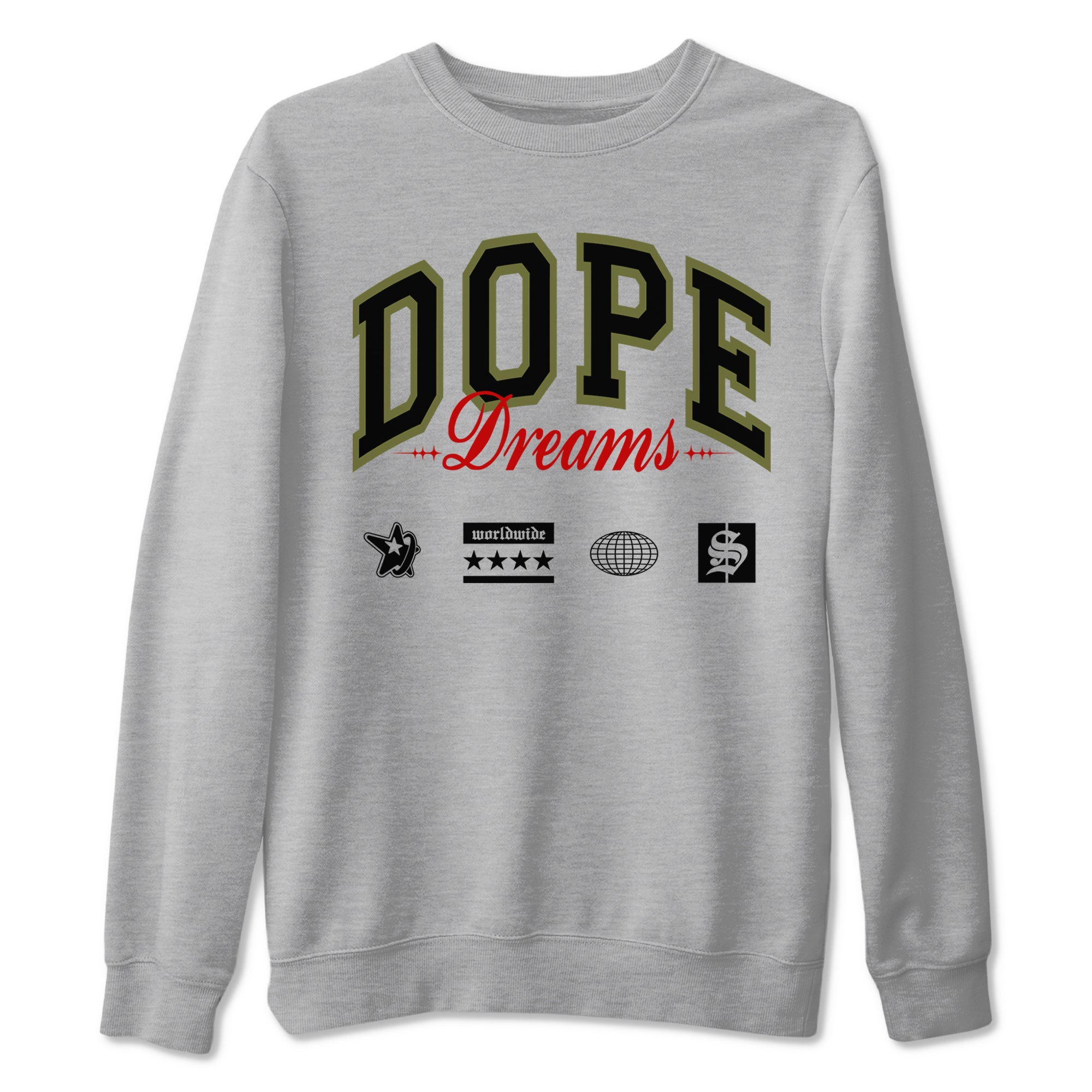 Dope Dreams snkmatch Tees - Air Jordan 1 Travis Scott Medium Olive