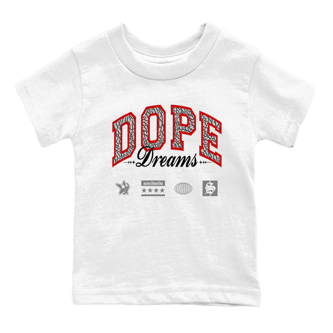 Dope Dreams snkmatch Tees Kids - Air Jordan 3 Black Cement