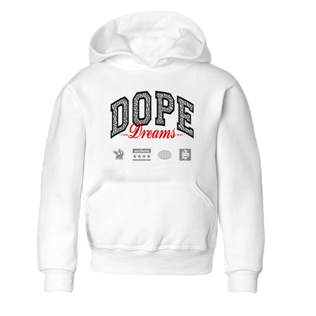 Dope Dreams snkmatch Tees Kids - Air Jordan 3 Cement Grey