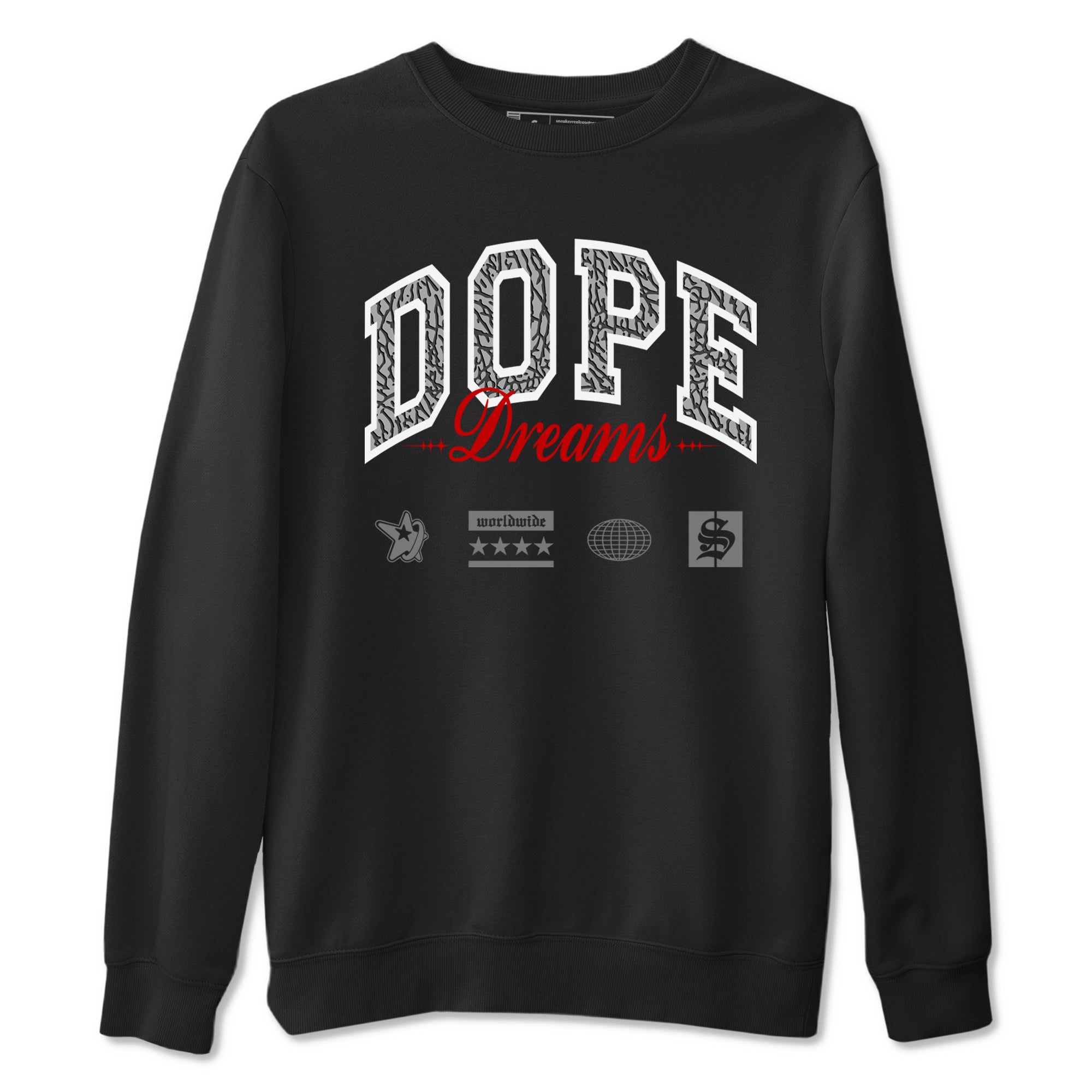 Dope Dreams snkmatch Tees - Air Jordan 3 Cement Grey