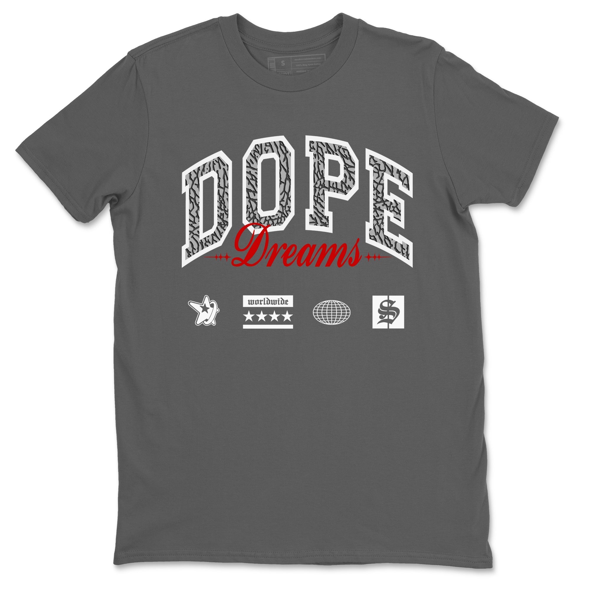 Dope Dreams snkmatch Tees - Air Jordan 3 Cement Grey