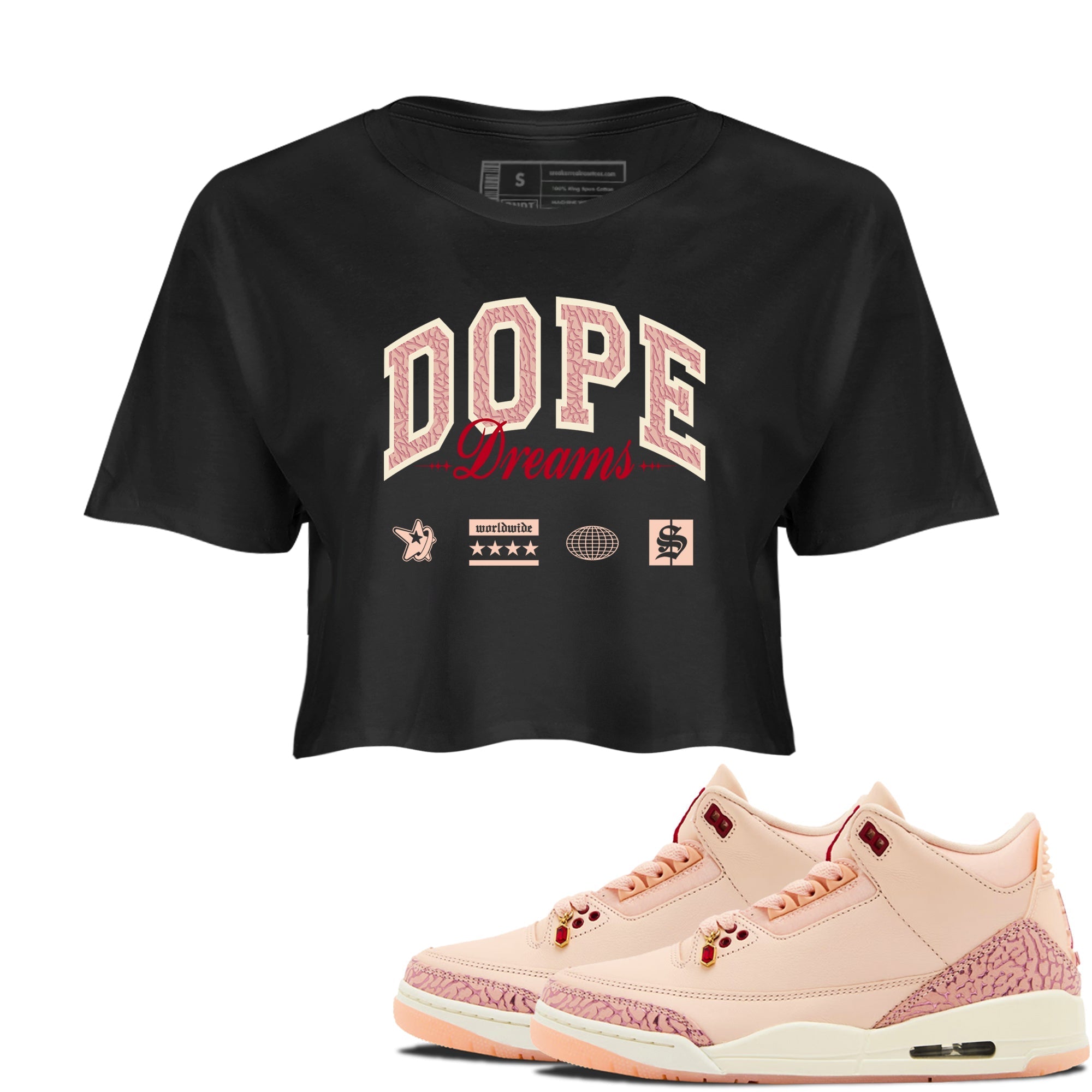 Dope Dreams snkmatch Women's Top - Air Jordan 3 Valentines Day
