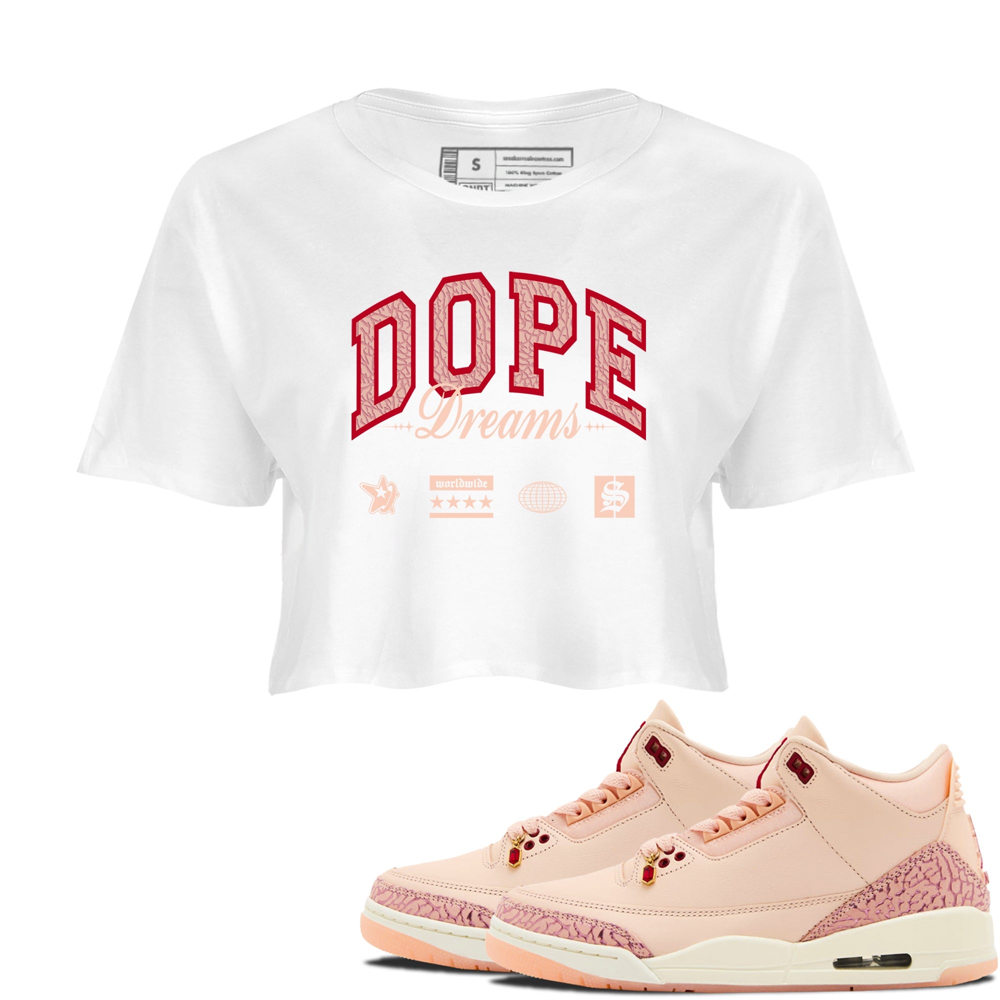 Dope Dreams snkmatch Women's Top - Air Jordan 3 Valentines Day