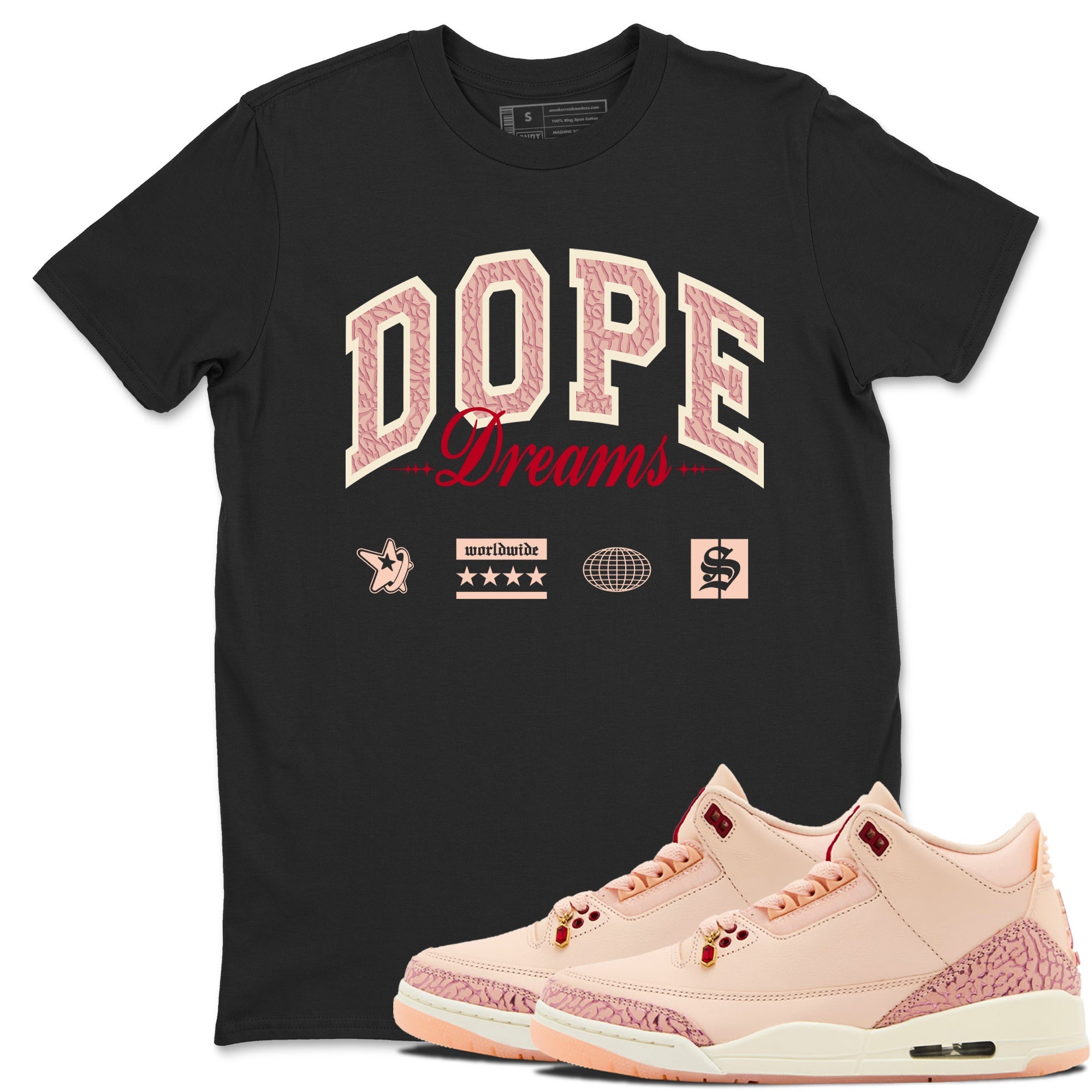 Dope Dreams snkmatch Tees - Air Jordan 3 Valentines Day