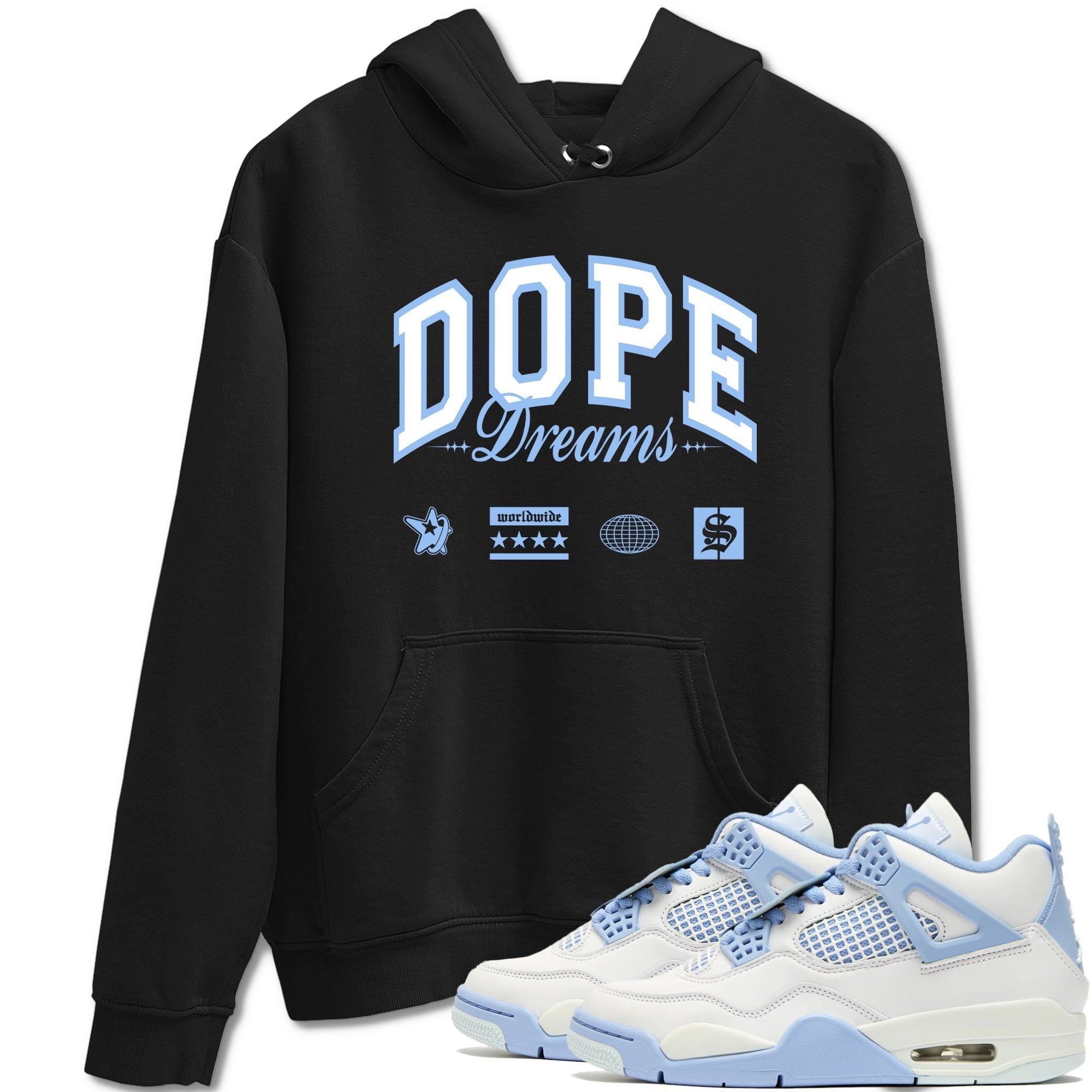 Dope Dreams snkmatch Tees - Air Jordan 4 Forget Me Not