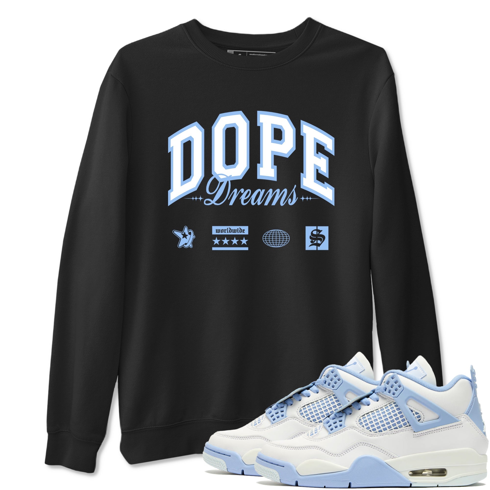 Dope Dreams snkmatch Tees - Air Jordan 4 Forget Me Not