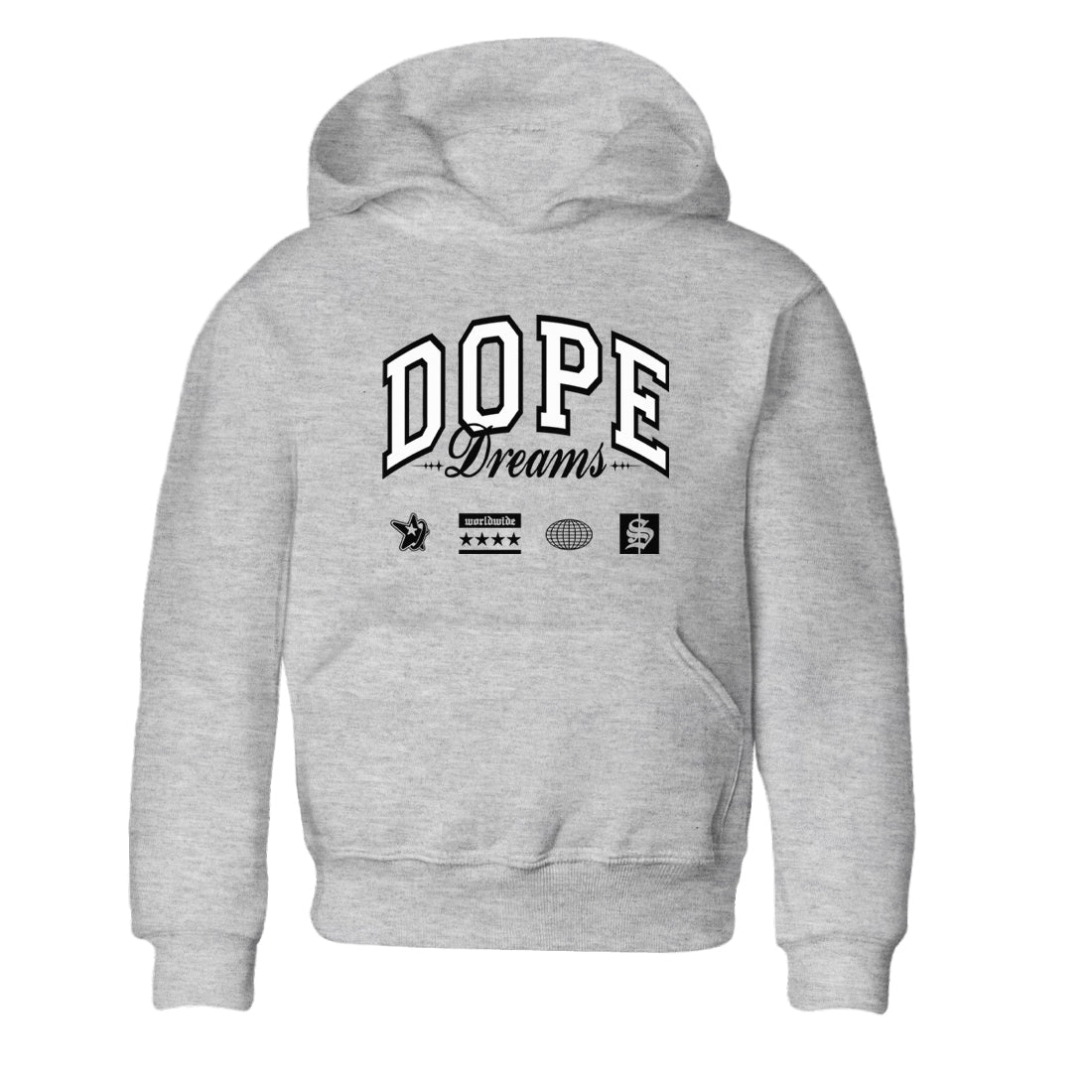 Dope Dreams snkmatch Tees Kids - Air Jordan 4 White Thunder