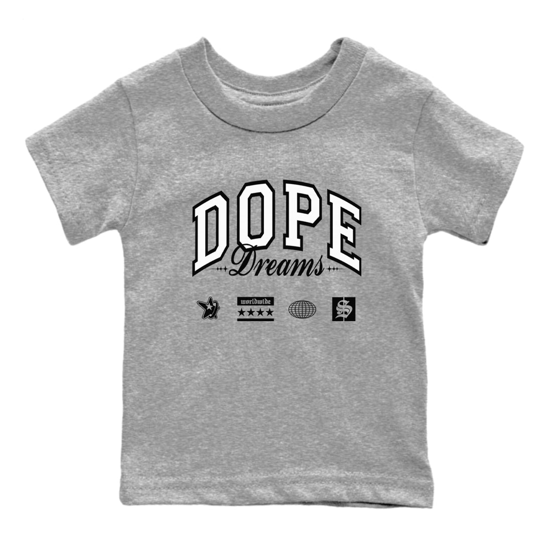 Dope Dreams snkmatch Tees Kids - Air Jordan 4 White Thunder