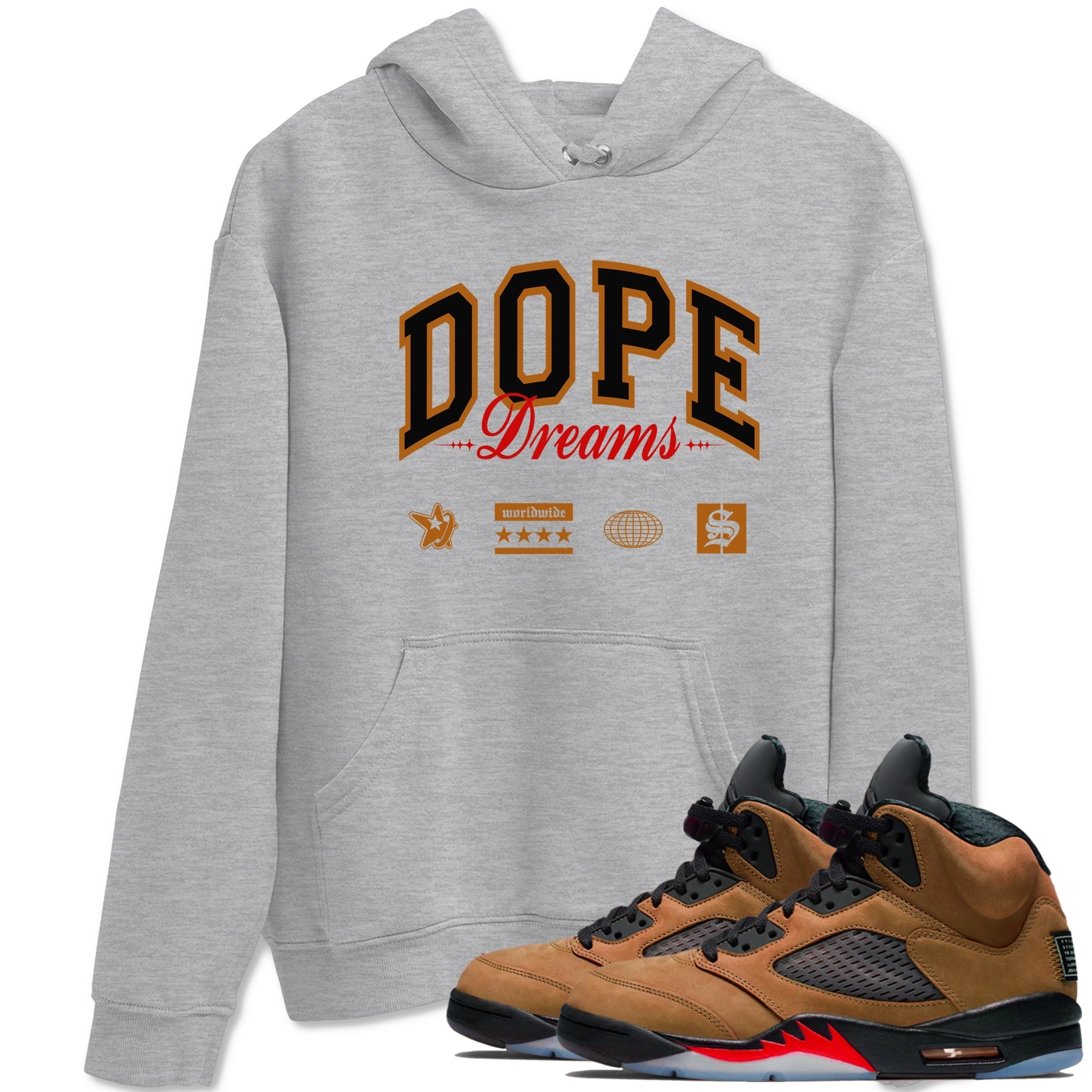 Dope Dreams snkmatch Tees - Air Jordan 5 Archaeo Brown