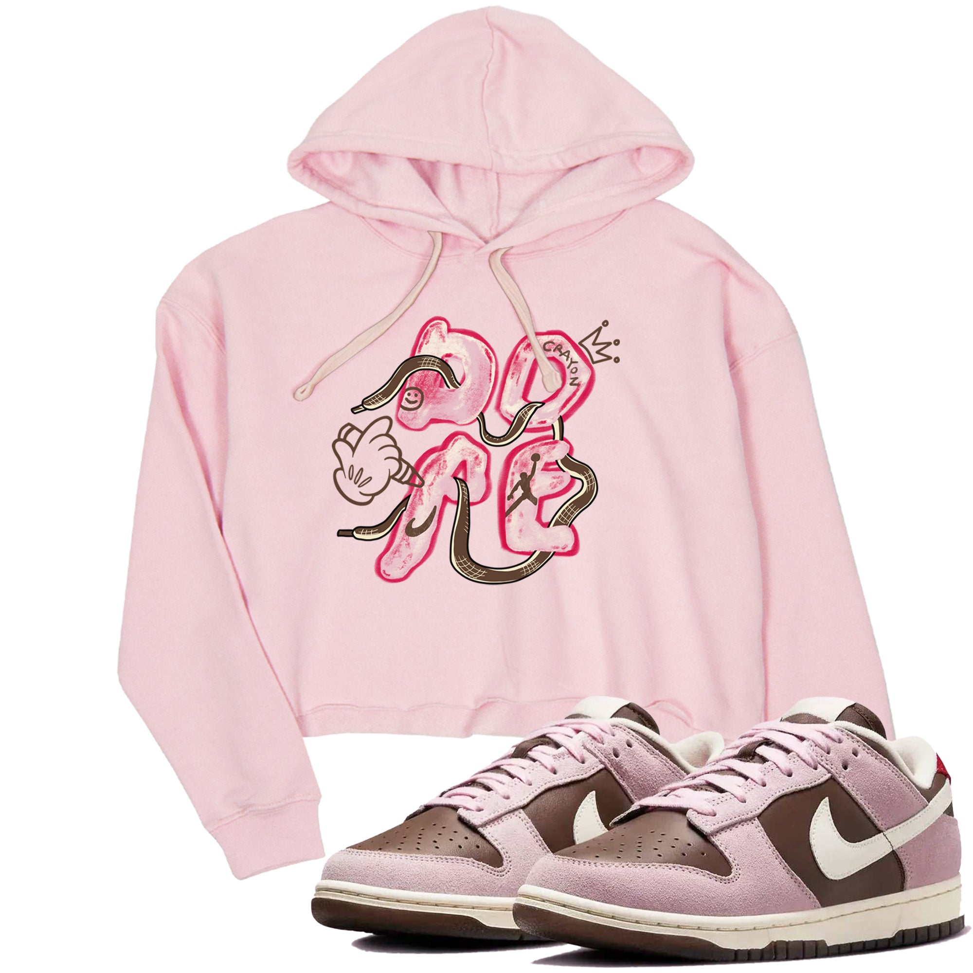 Dope snkmatch Women's Top - Dunk Cacao Wow And Pink Foam