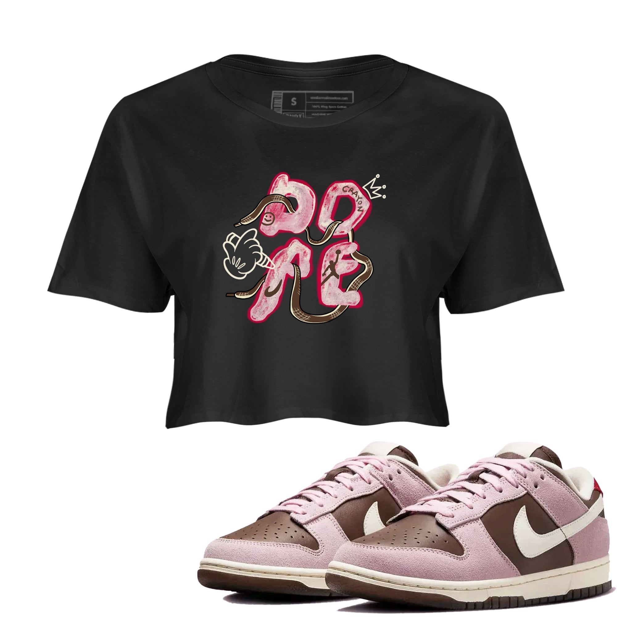 Dope snkmatch Women's Top - Dunk Cacao Wow And Pink Foam