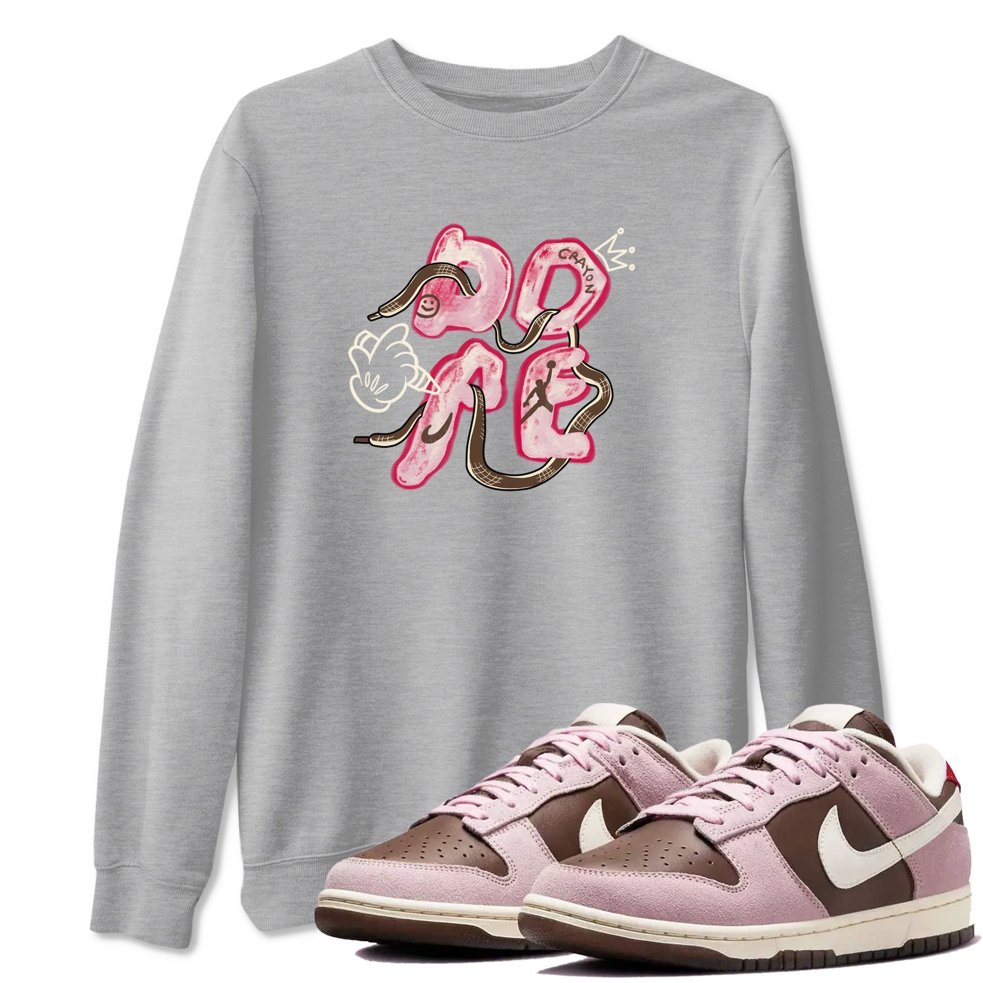 Dope snkmatch Tees - Dunk Cacao Wow And Pink Foam