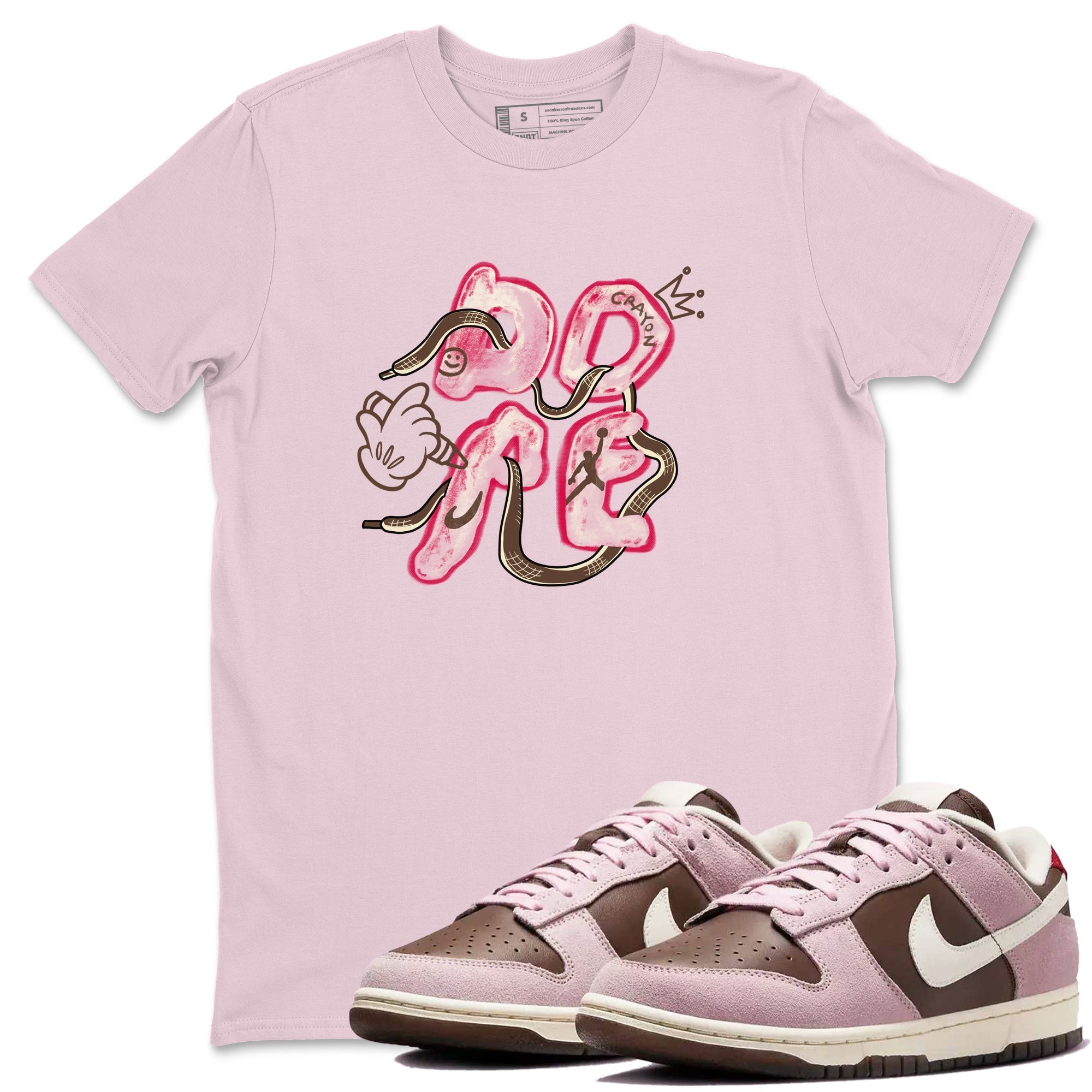 Dope snkmatch Tees - Dunk Cacao Wow And Pink Foam