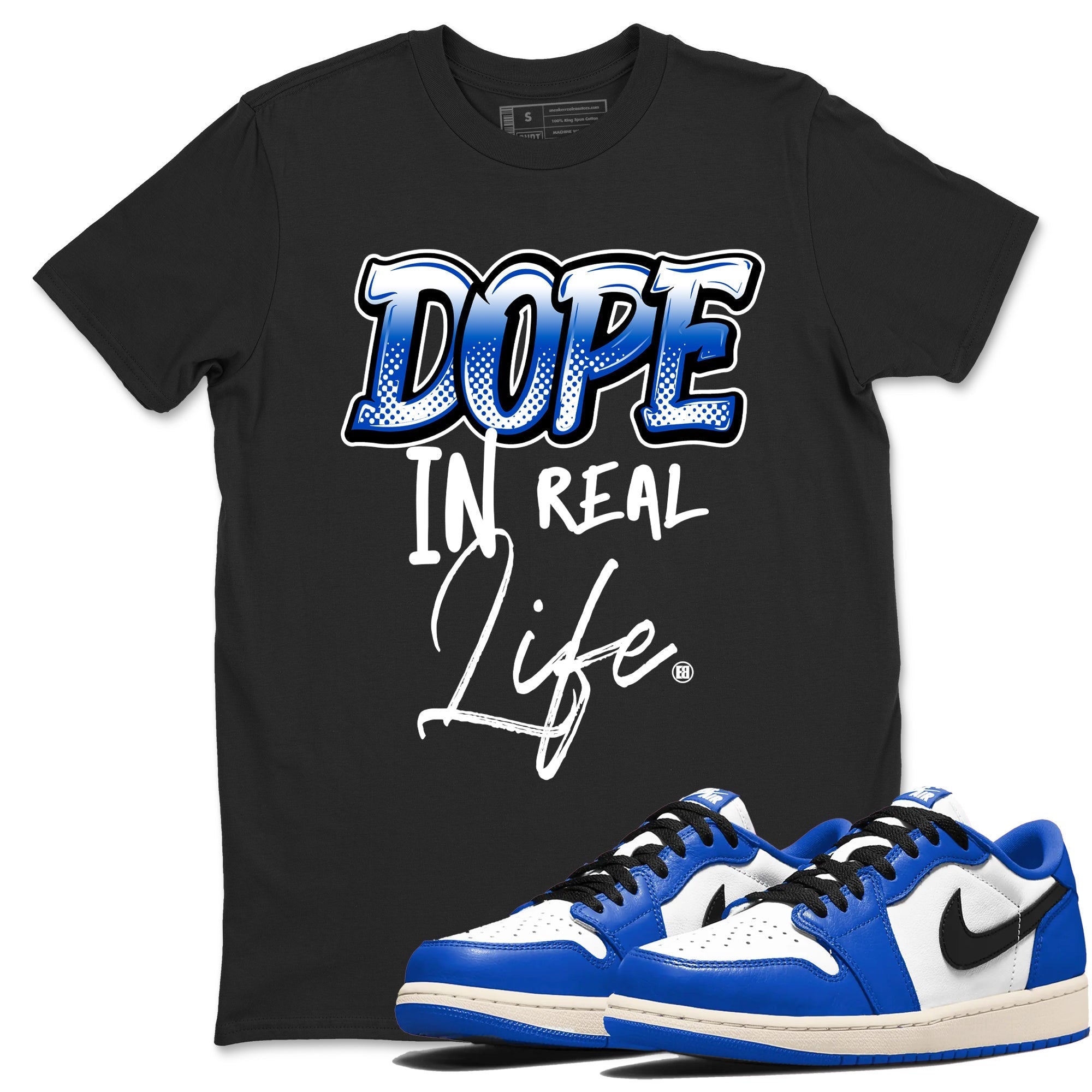 Dope In Real Life snkmatch Tees - Air Jordan 1 Game Royal