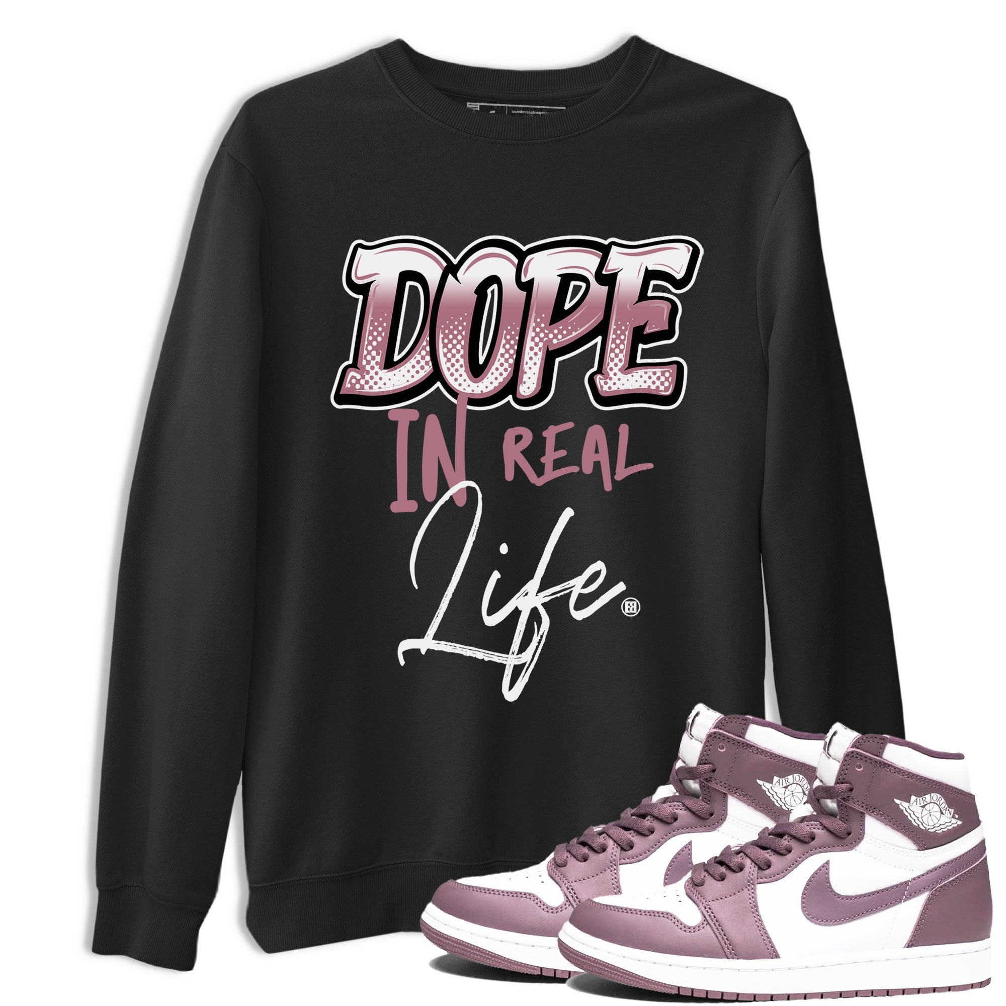 Dope In Real Life snkmatch Tee - Air Jordan 1 Mauve