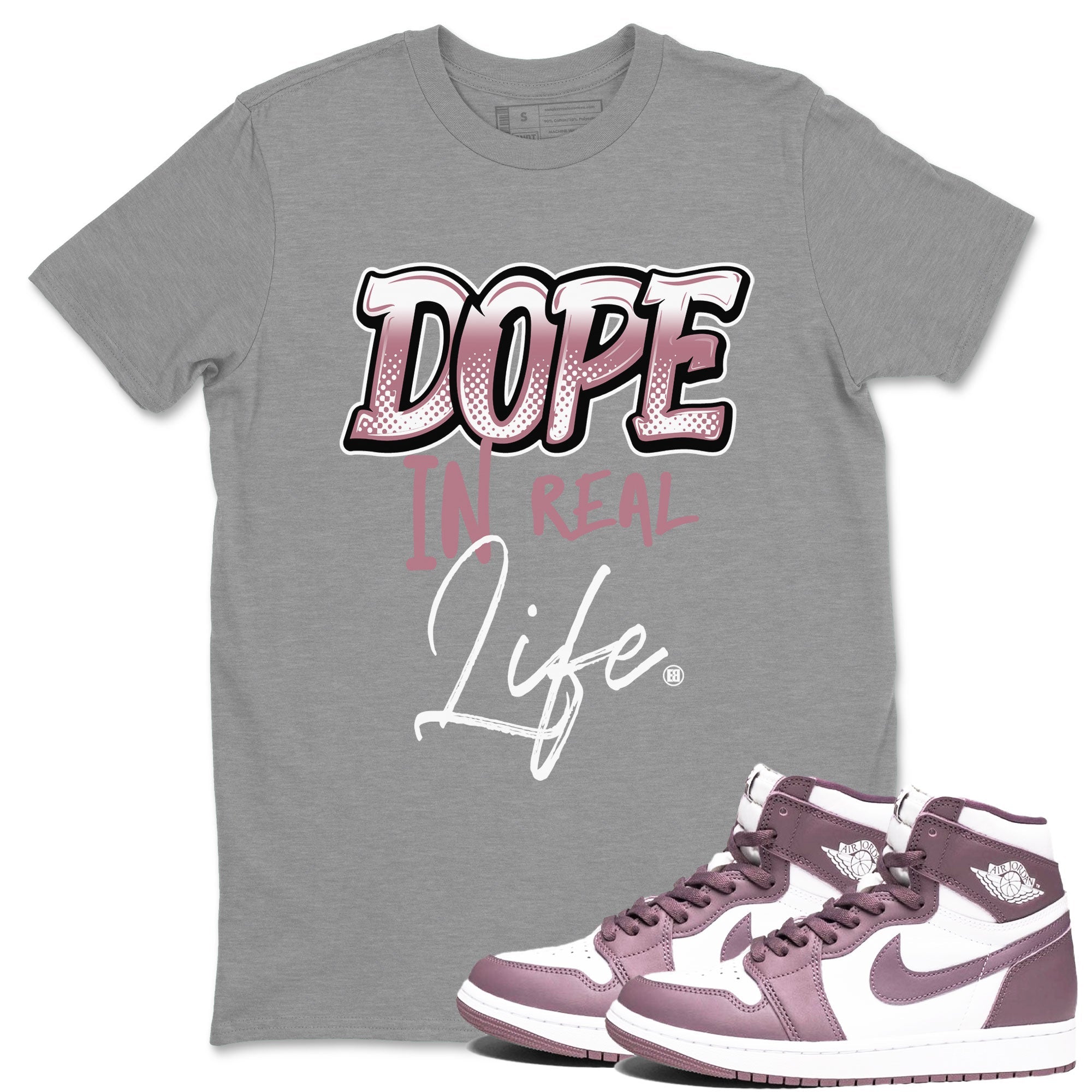 Dope In Real Life snkmatch Tee - Air Jordan 1 Mauve