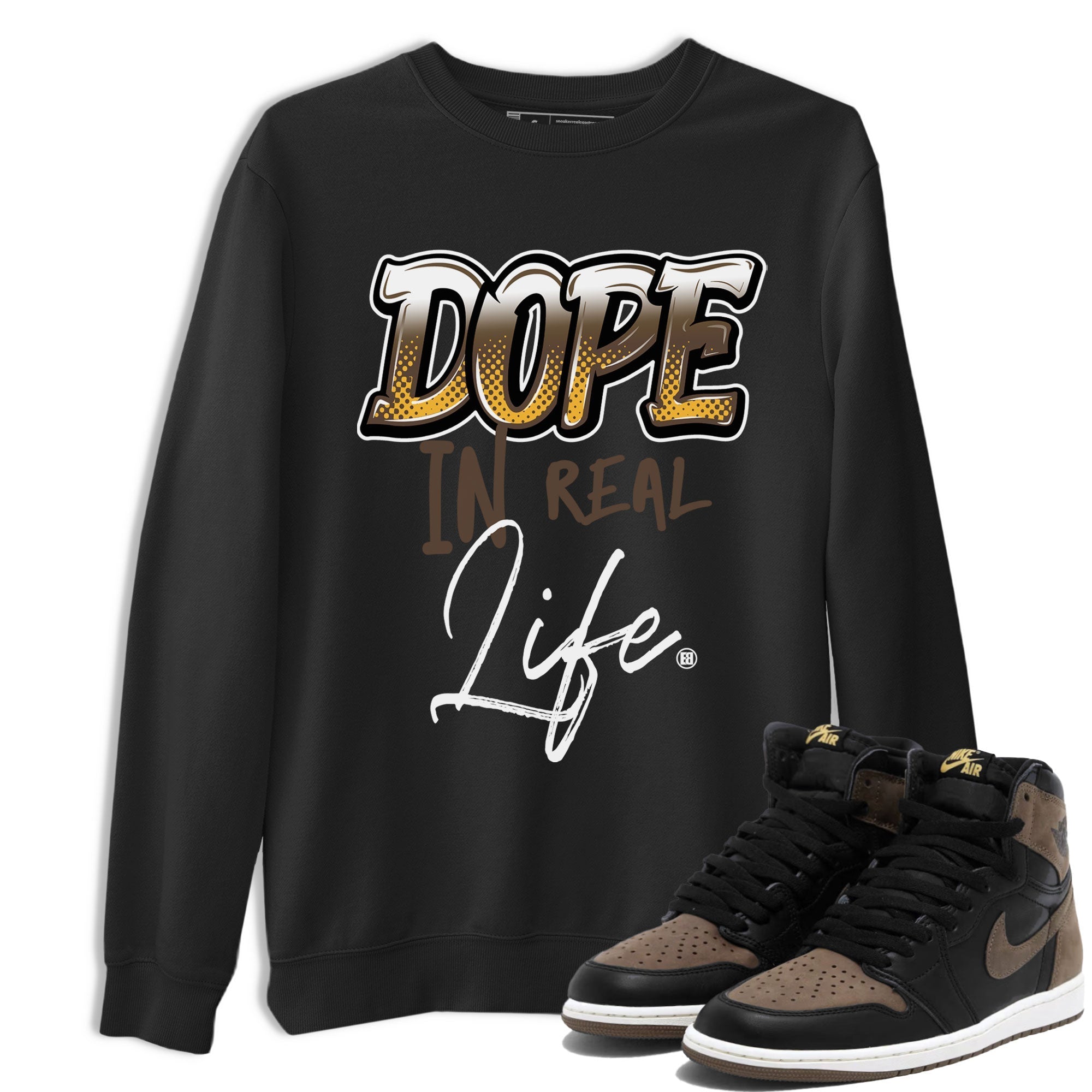 Dope In Real Life snkmatch Tee - Air Jordan 1 Palomino