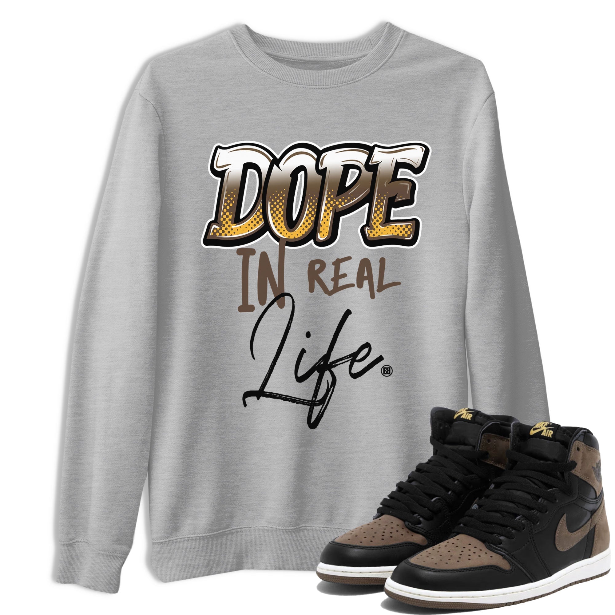Dope In Real Life snkmatch Tee - Air Jordan 1 Palomino