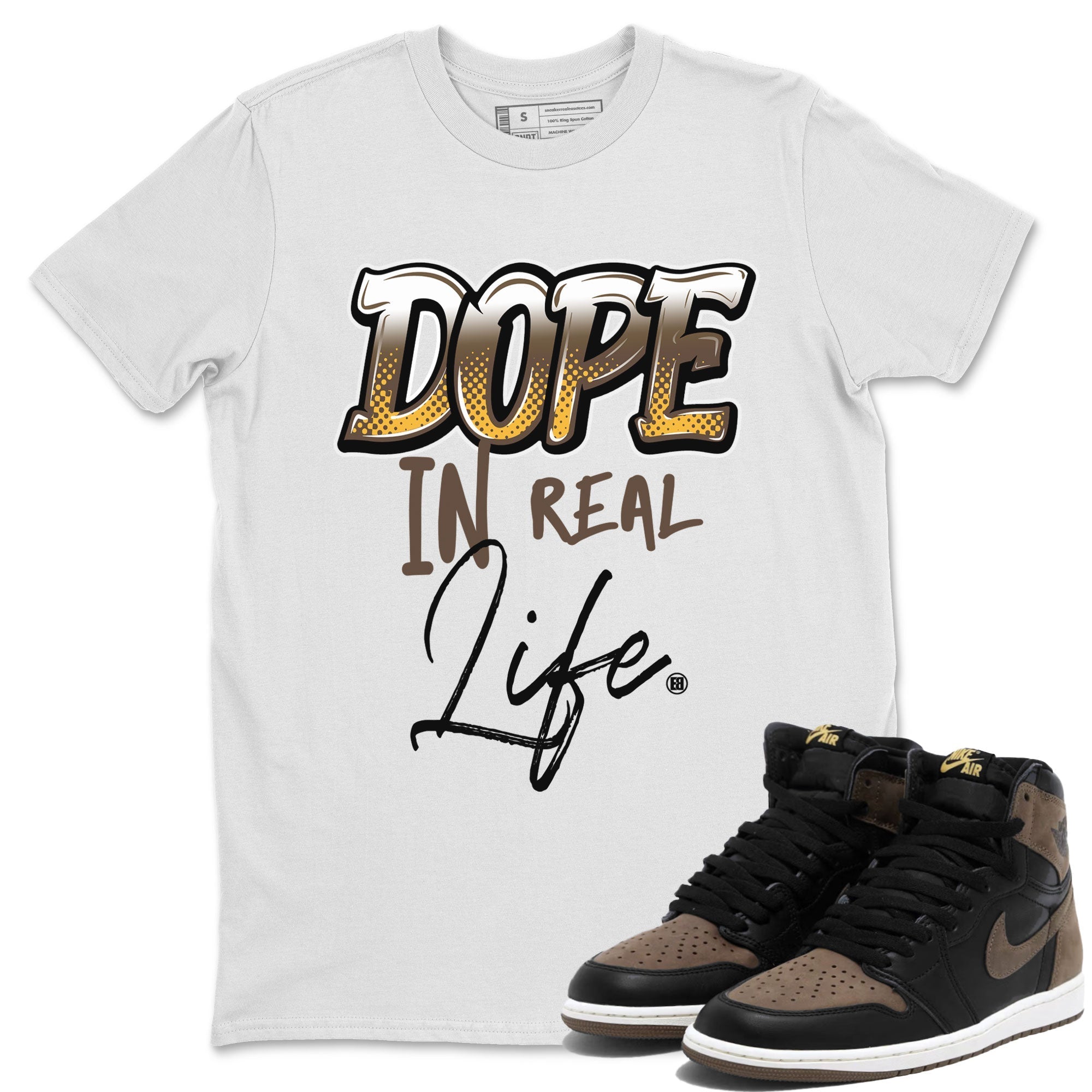Dope In Real Life snkmatch Tee - Air Jordan 1 Palomino
