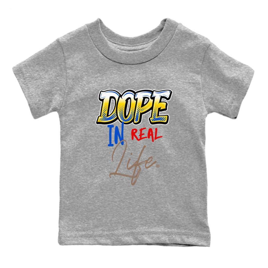 Dope In Real Life snkmatch Tees Kids - Air Jordan 1 Travis Scott Canary