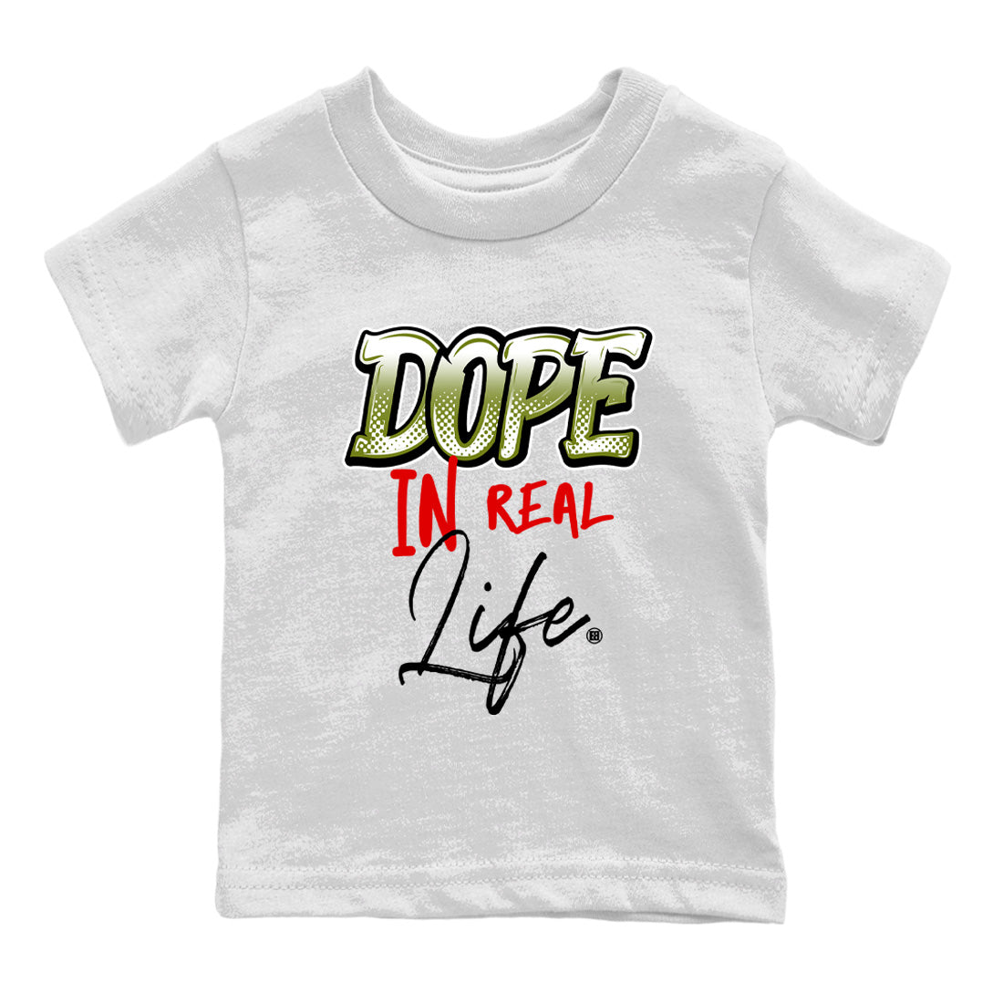 Dope In Real Life Kids Tops - Air Jordan 1 Travis Scott Olive